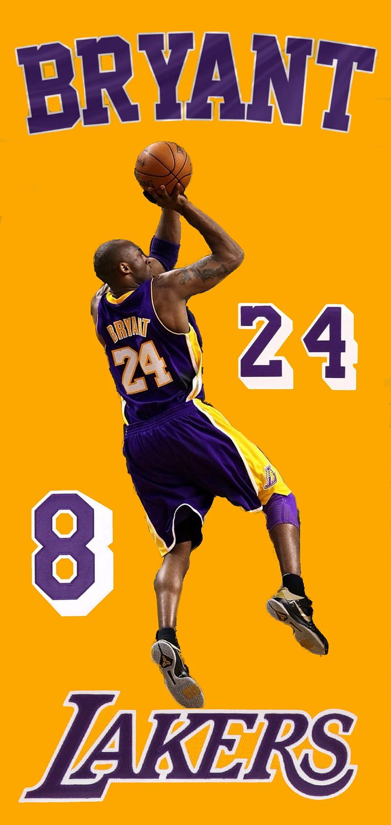 Kobe Bryant wallpaper for iPhone and Android devices. You can download this wallpaper from the link below. - Los Angeles Lakers