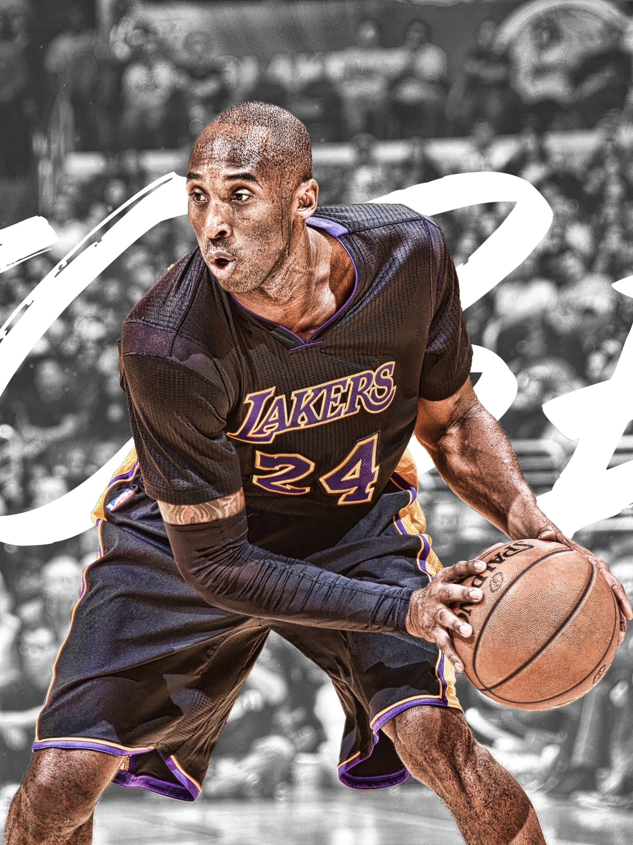 Kobe Bryant 2016 wallpaper for iPhone 6 plus and other iPhone devices.<ref> Kobe Bryant</ref><box>(10,114),(994,992)</box> is an American professional basketball player - Los Angeles Lakers