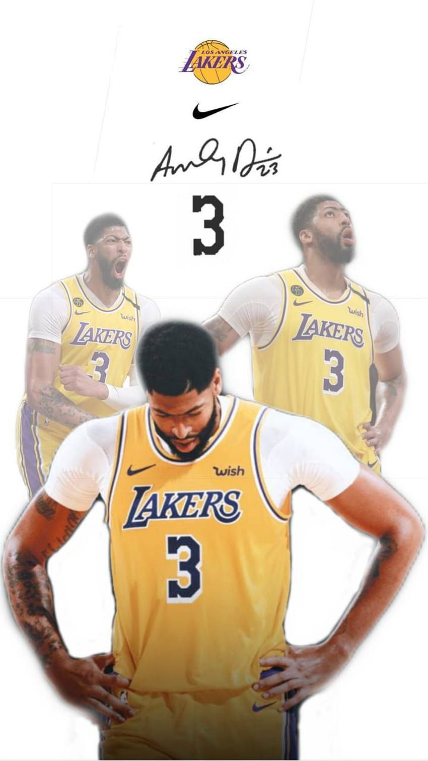 Anthony Davis Lakers, aesthetic lakers HD phone wallpaper
