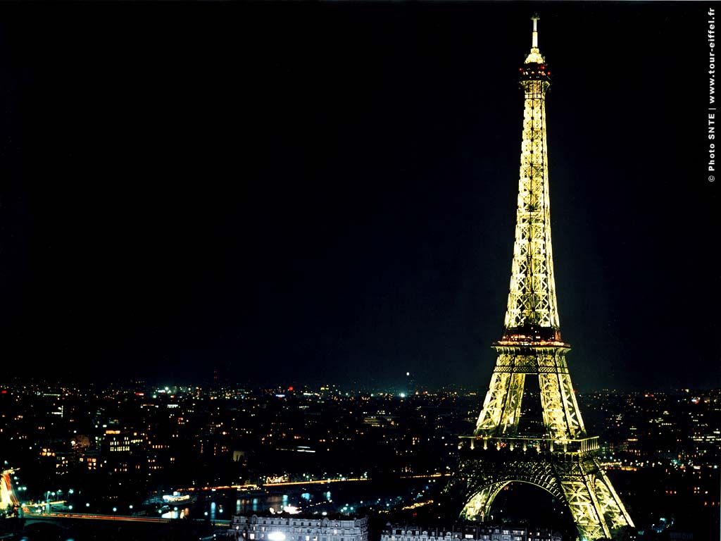 The Eiffel Tower at night - France