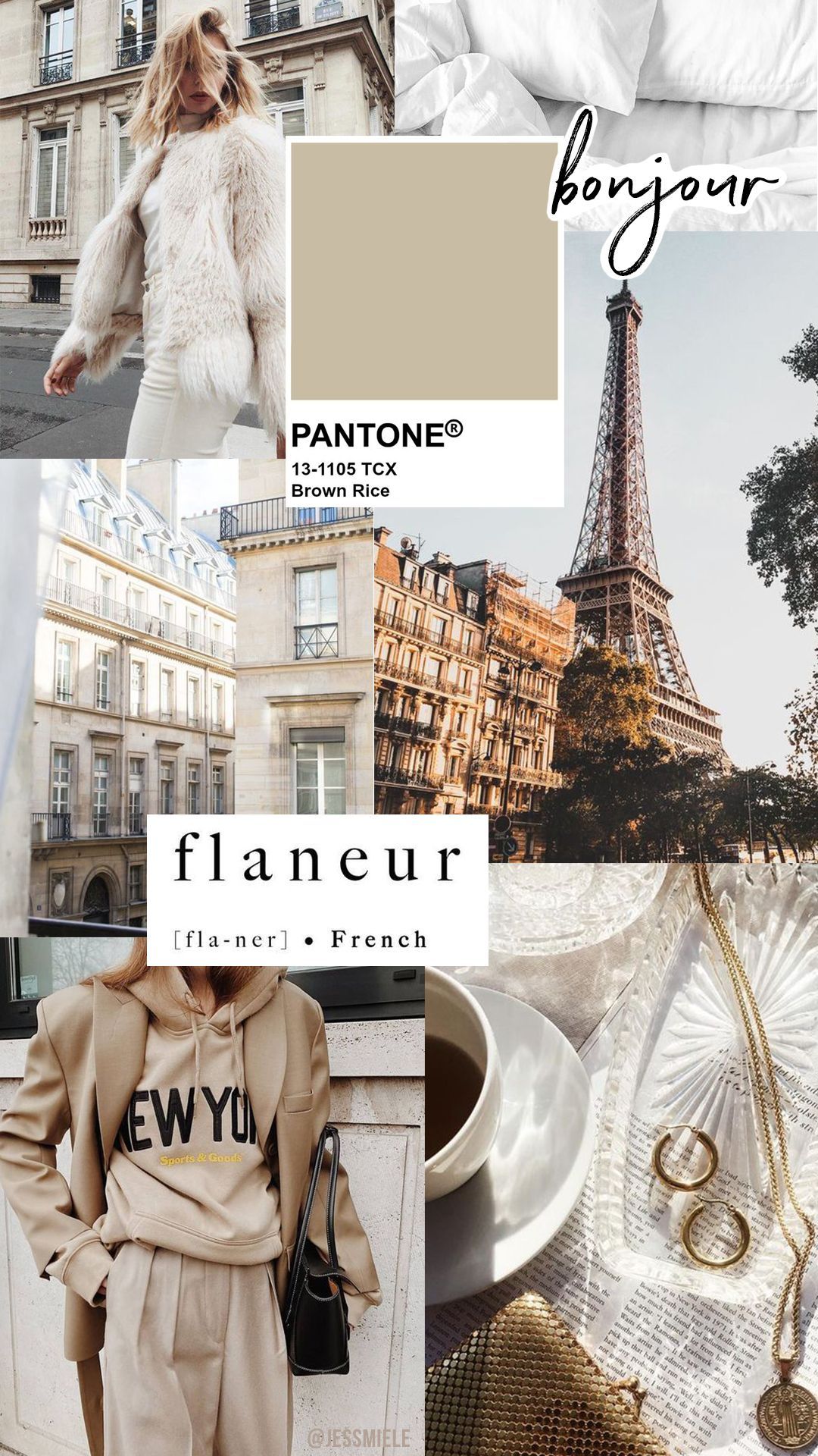 Paris Collage Wallpaper