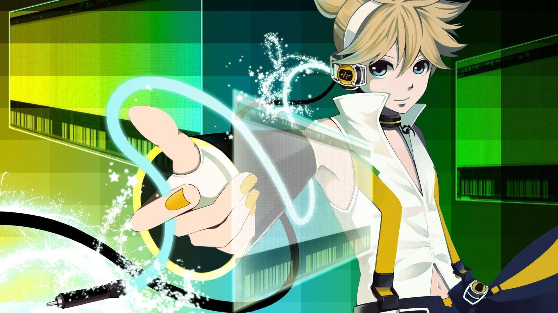 A blond man with goggles and a white coat points his finger, which glows blue and shoots a beam of light. - 