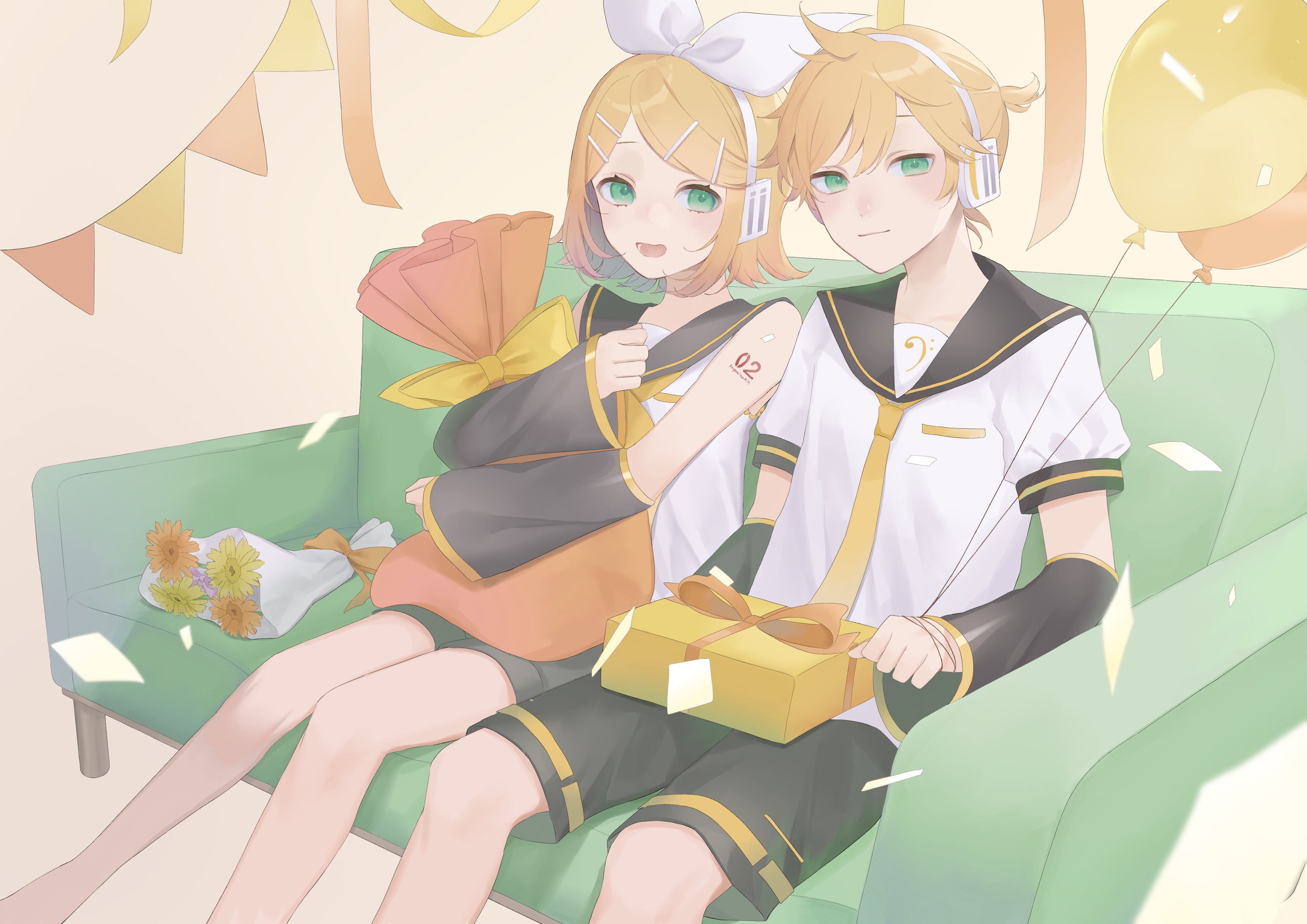 Mobile wallpaper: Anime, Vocaloid, Rin Kagamine, Len Kagamine, 1057425 download the picture for free