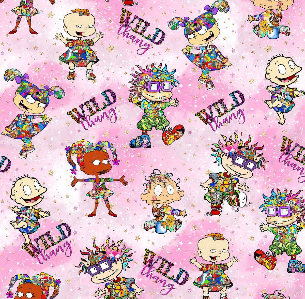 A fun fabric with all of your favorite characters from the 90s. - Rugrats