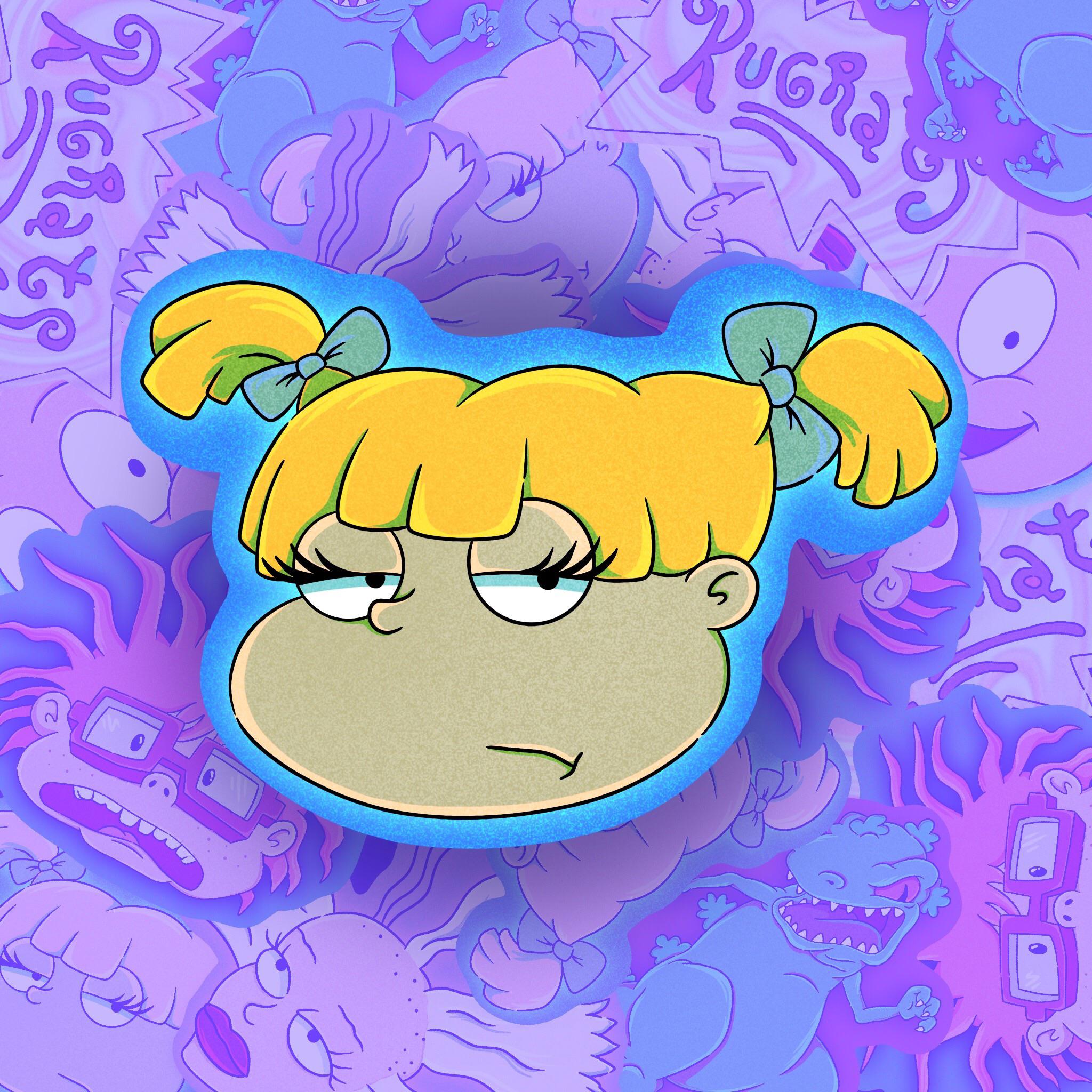 I created a Rugrats 6 sticker pack, and I think the Angelica design is my favorite