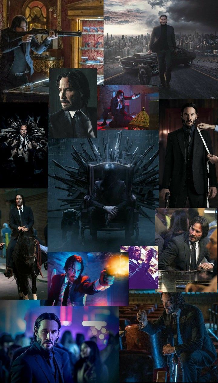 A collage of images from the John Wick movies - John Wick