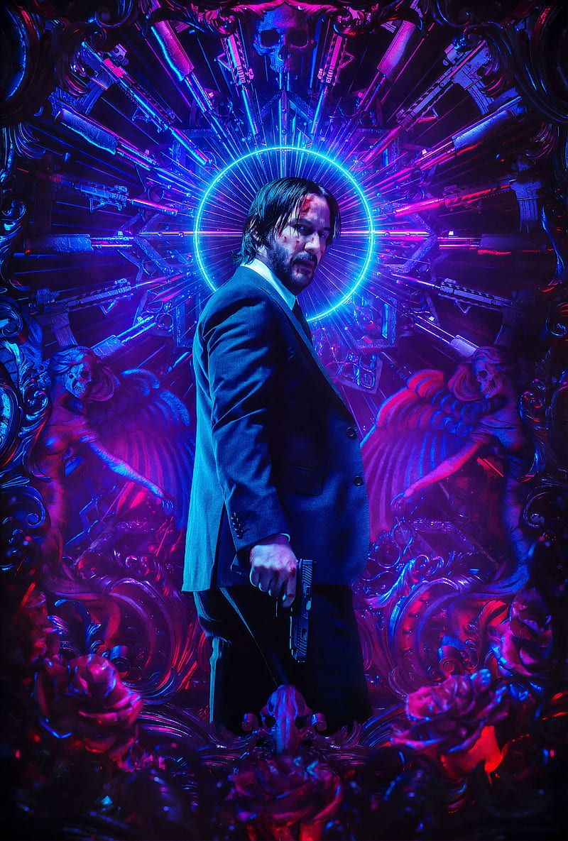 John Wick Chapter 3 Parabellum 2019 Keanu Reeves Action Adventure Movie Poster Artwork 24x36 - AllPosters.com - John Wick