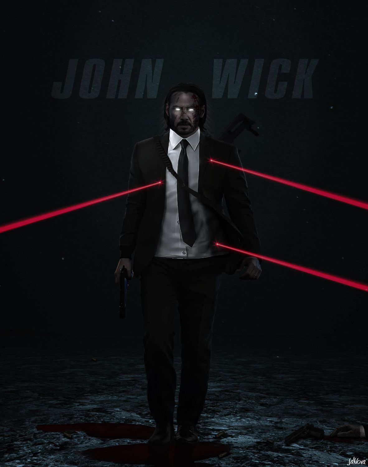 A John Wick wallpaper I made for my phone. - John Wick