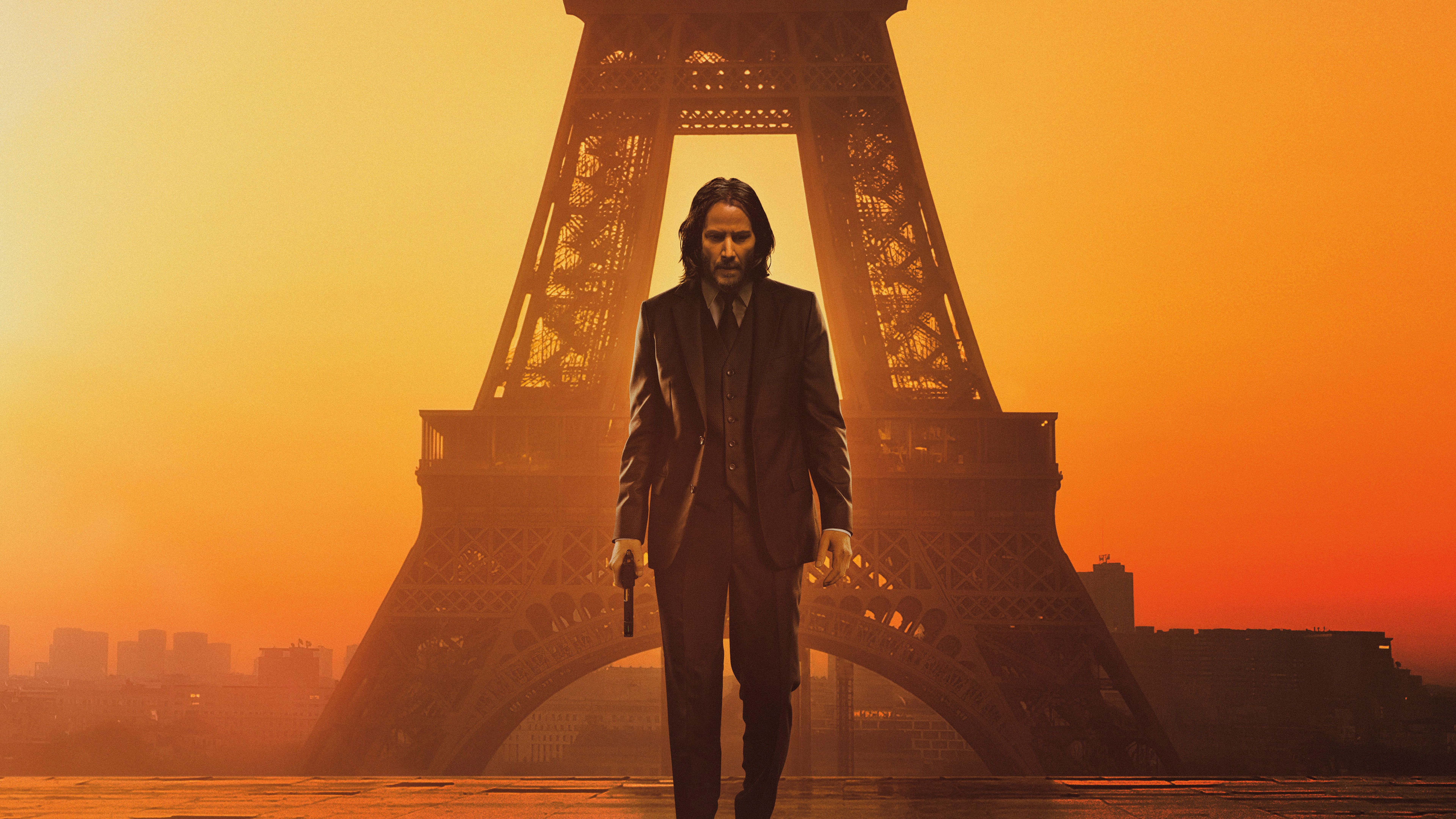 John Wick: Chapter 4 Wallpaper 4K, Eiffel Tower