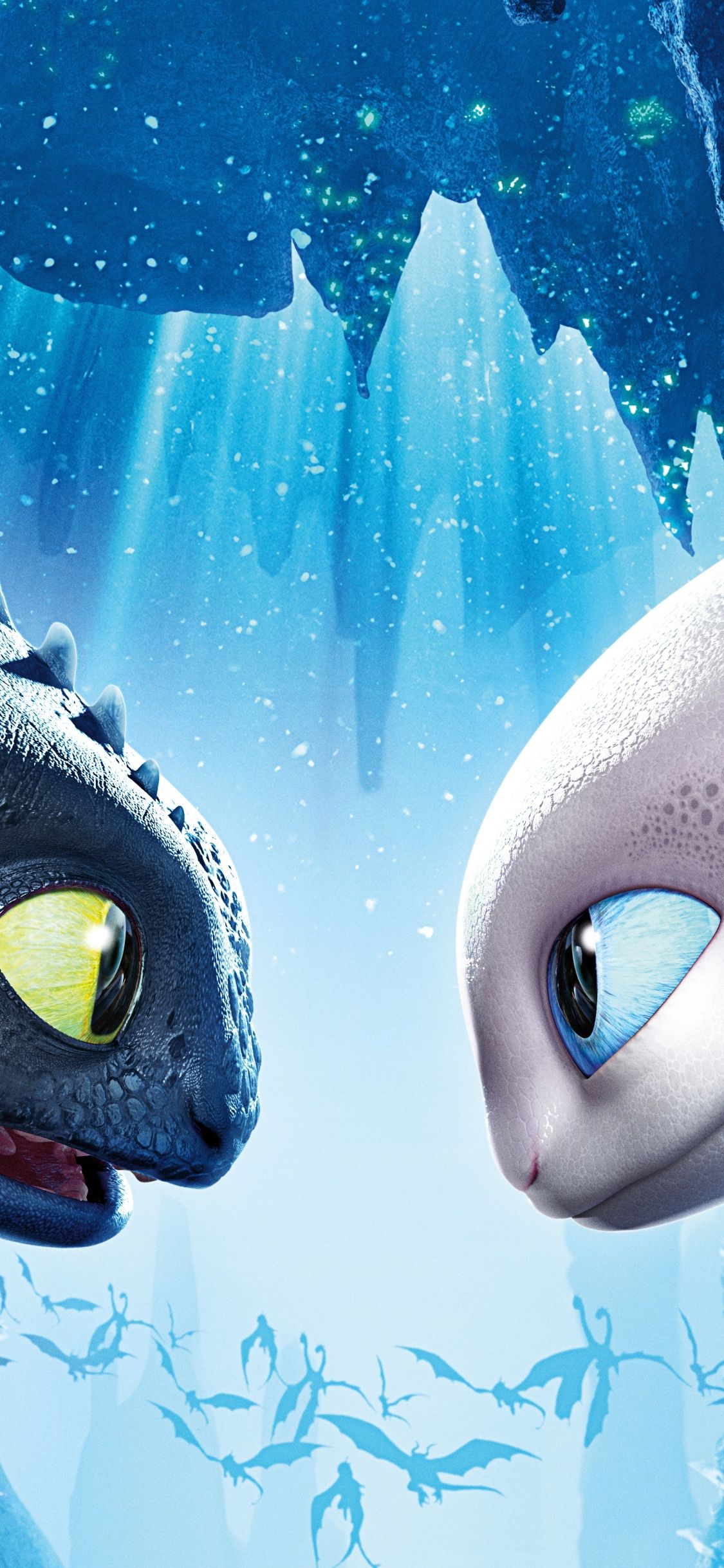 Mobile wallpaper: Movie, Toothless (How To Train Your Dragon), How To Train Your Dragon, How To Train Your Dragon: The Hidden World, White Night Fury, 1140901 download the picture for free