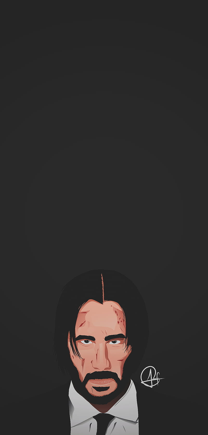 Jhon Wick, #JhonWick, #Portrait, #VisualArtz, #KeanueRevees, #Action, #Blood, HD phone wallpaper