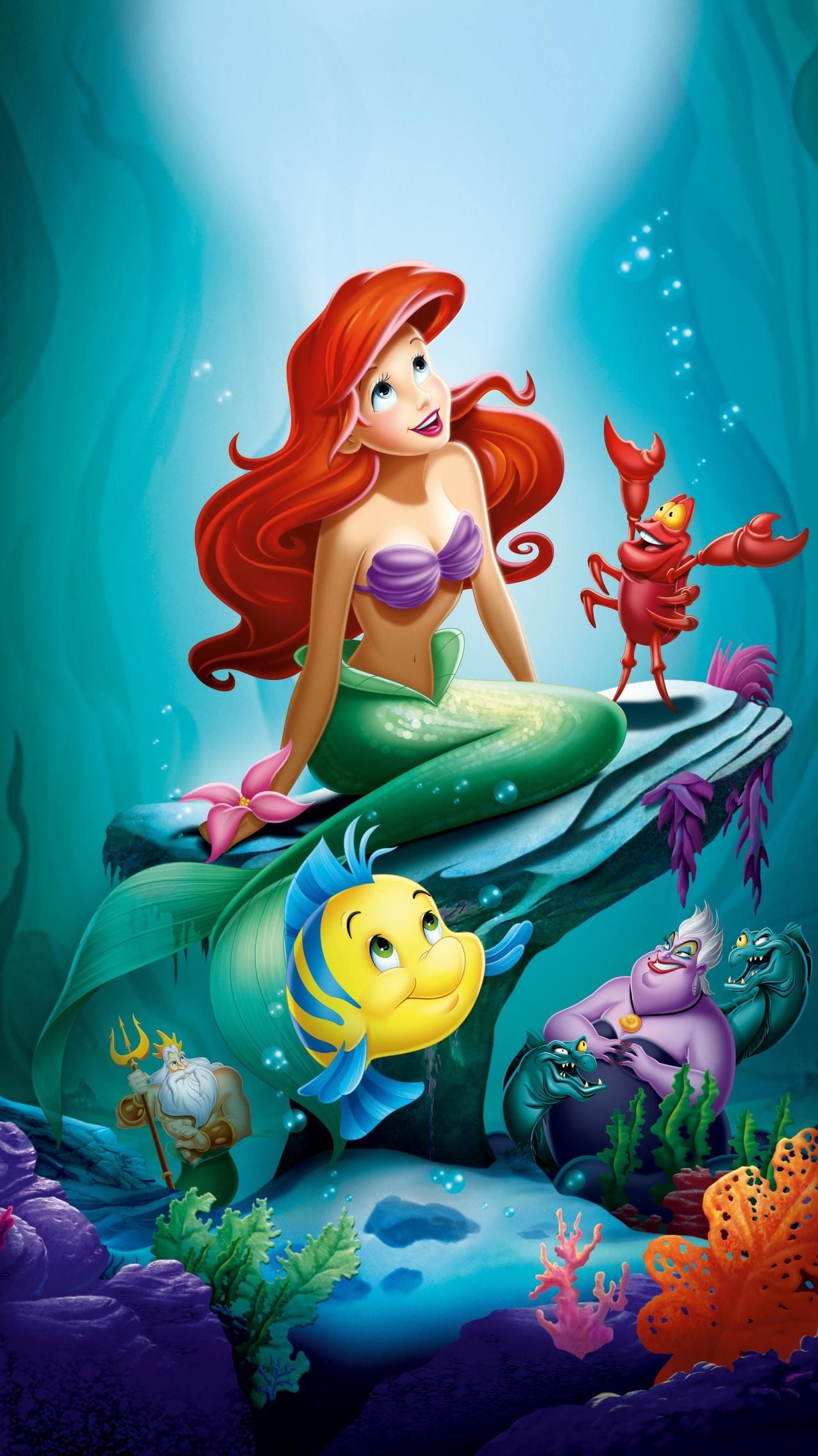 Ariel The Mermaid Background Image and Wallpaper