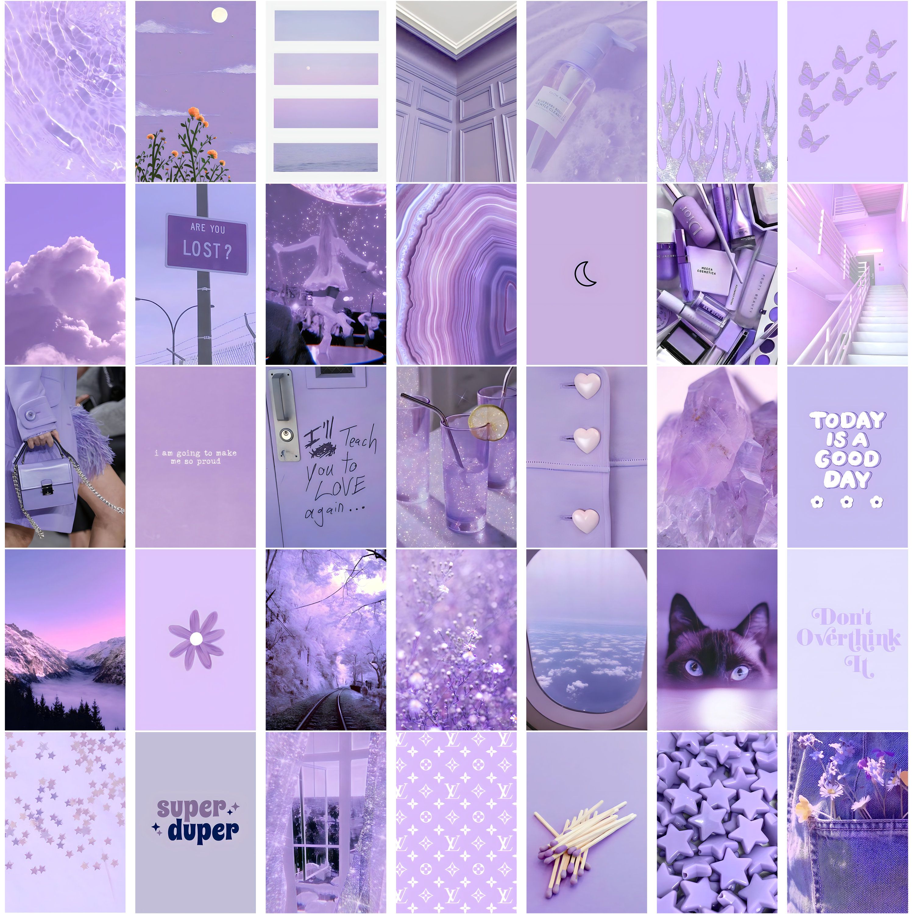 A purple aesthetic collage kit for wall art, 30 photos, purple wall decor, purple room decor, purple aesthetic wall art, purple wall decor, purple room decor, purple aesthetic wall art, purple aesthetic wall decor, purple aesthetic collage kit, purple aesthetic wall decor kit, purple aesthetic wall art kit, purple aesthetic wall decor kit, purple aesthetic collage kit for wall art - Lavender