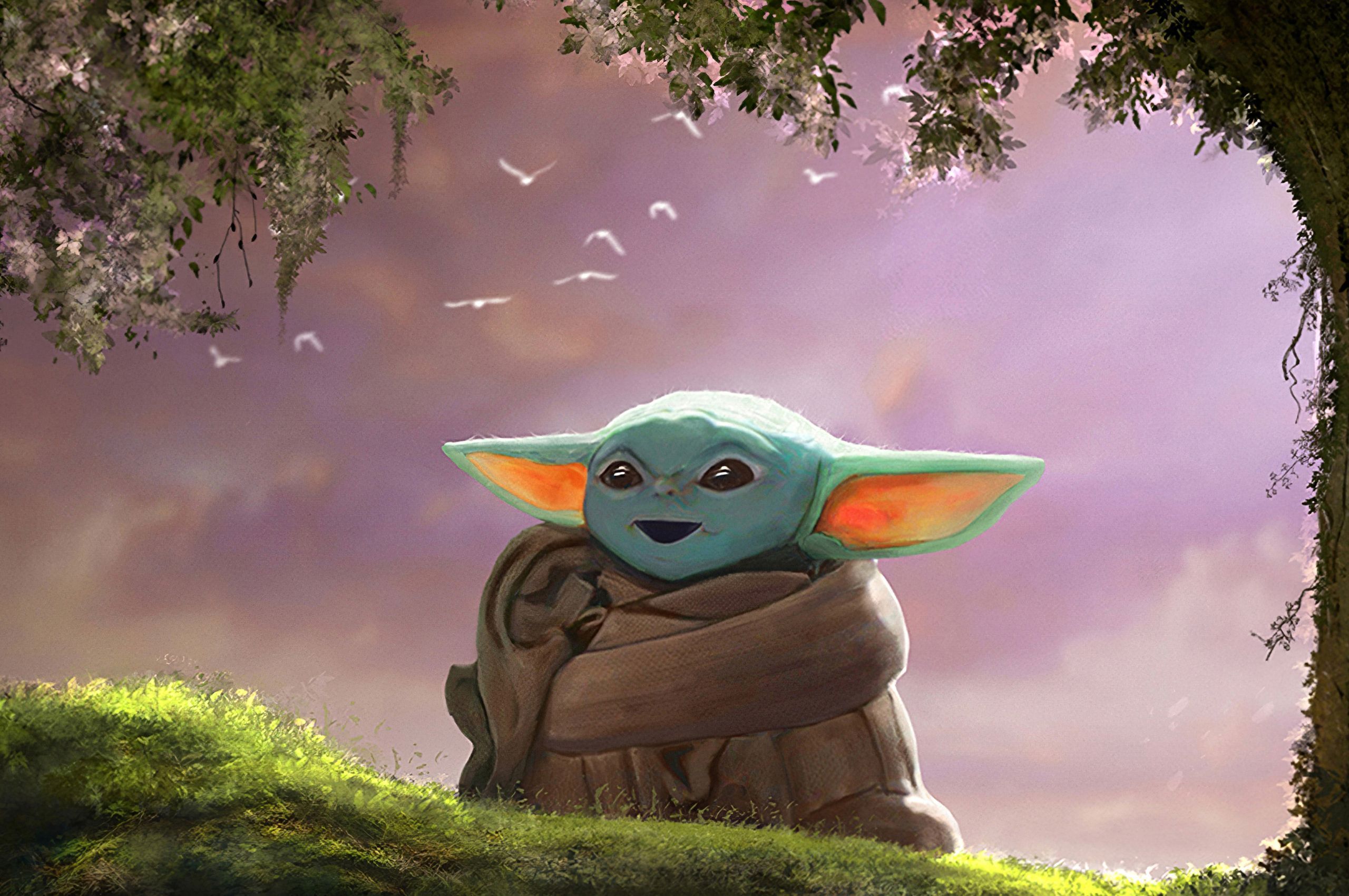 Baby Yoda Fanart 4k Chromebook Pixel HD 4k Wallpaper, Image, Background, Photo and Picture