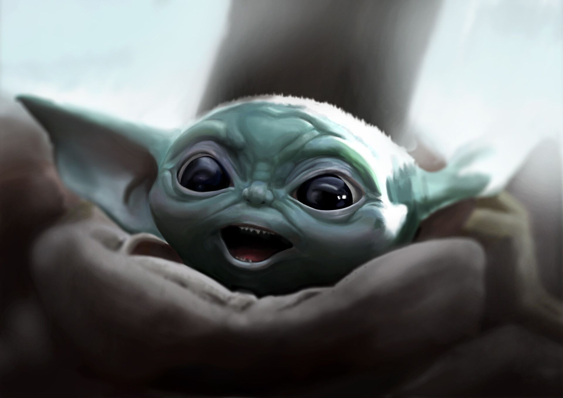 A baby Yoda wallpaper that you can download for free. - Baby Yoda