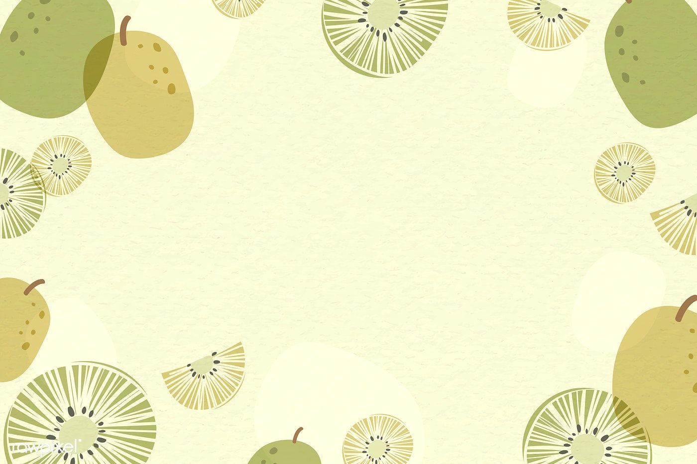 Kiwi patterned background with design space vector / wan. Artsy background, Poster background design, Graphic poster art. Do not mention downloads or free downloads - Kiwi
