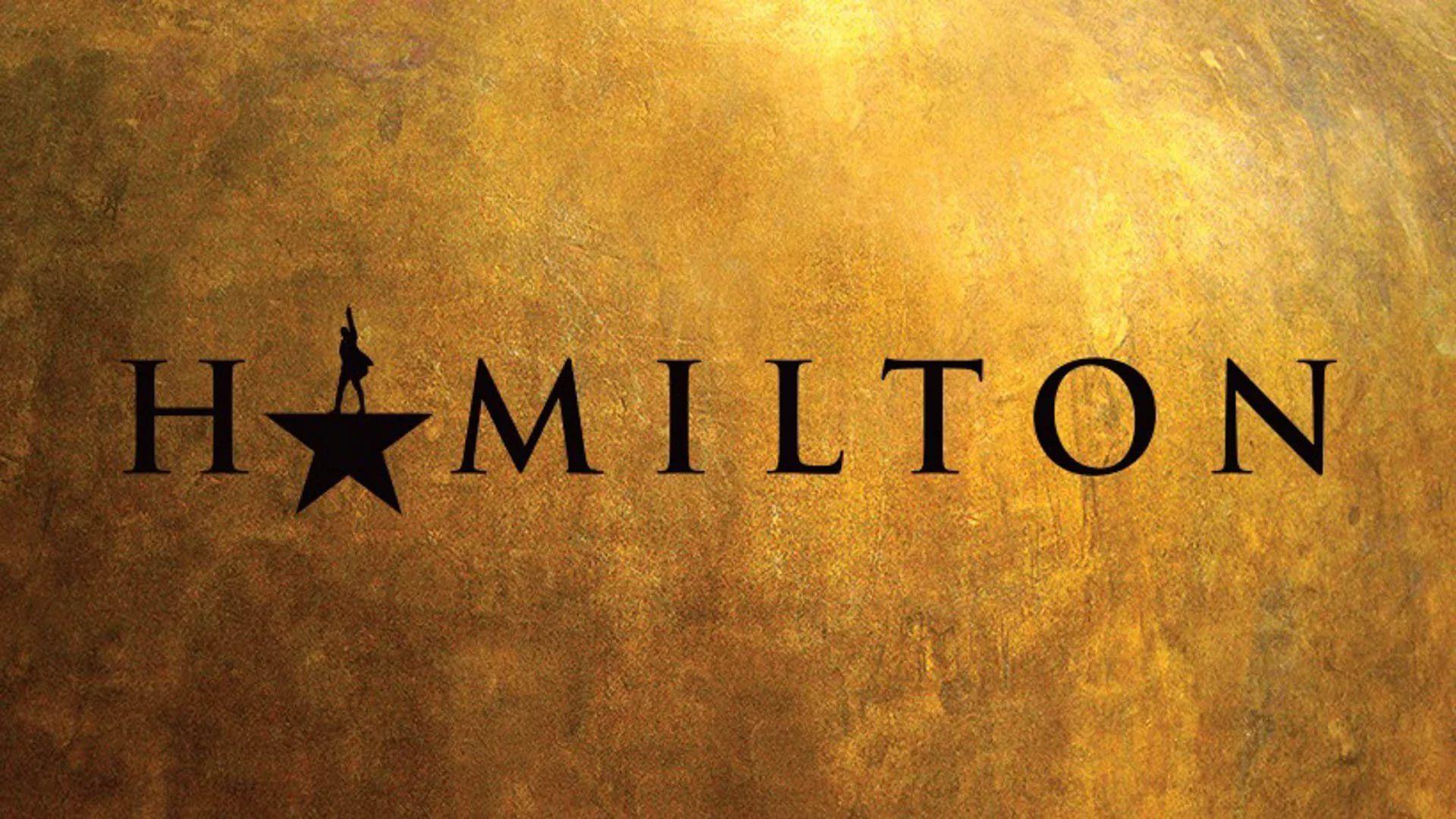 The logo for the Broadway musical Hamilton, which features a person on a star. - Hamilton