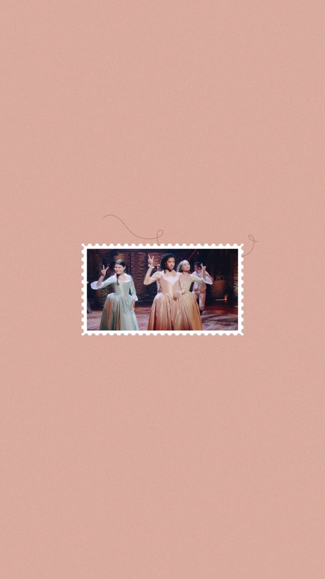 IPhone wallpaper with a picture of the Schuyler sisters from Hamilton. - Hamilton