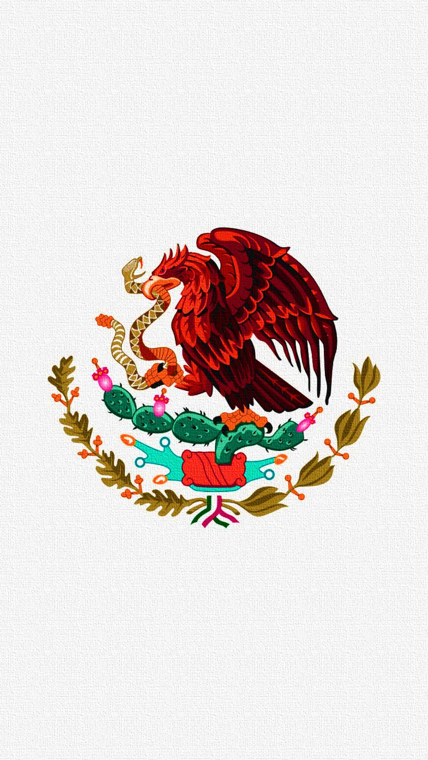IPhone wallpaper of the Mexican coat of arms - Mexico