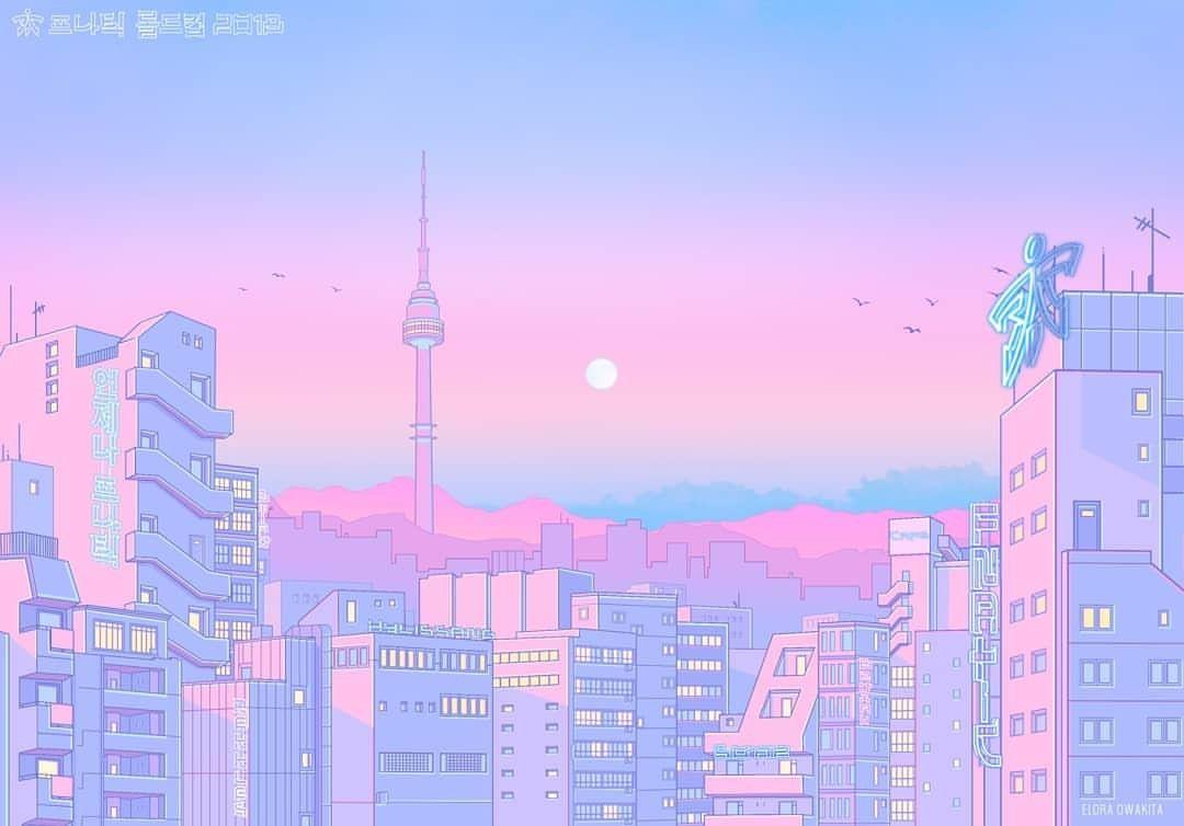 Pink Aesthetic PC Anime Wallpaper