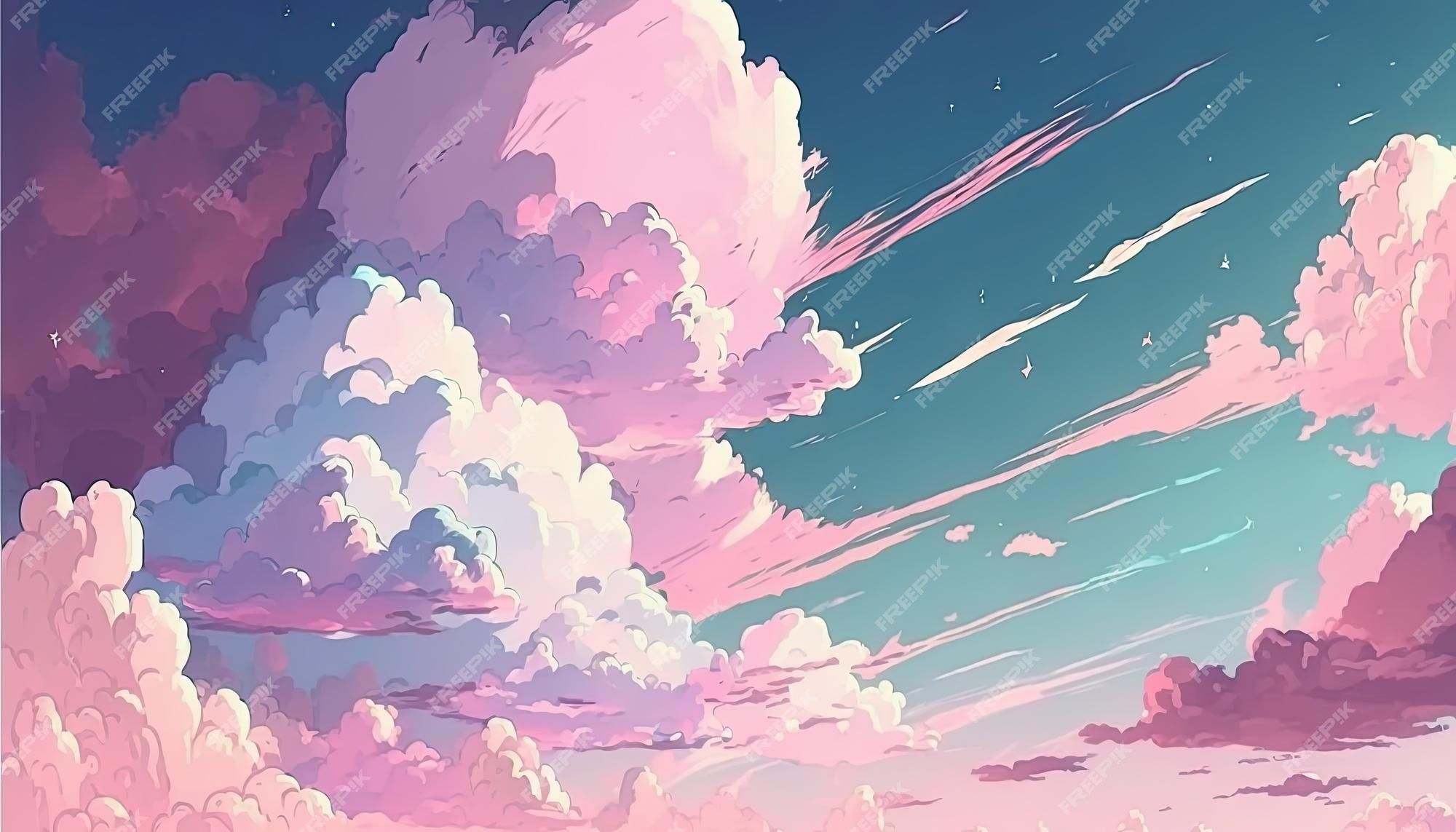 Pink Anime Background Picture