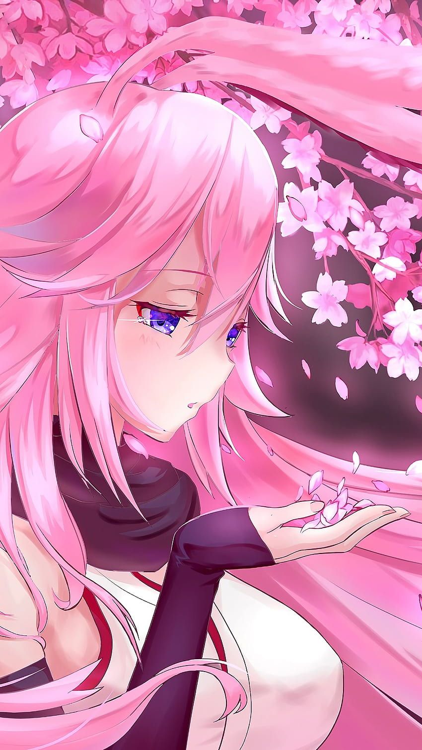Pink anime aesthetic HD wallpaper