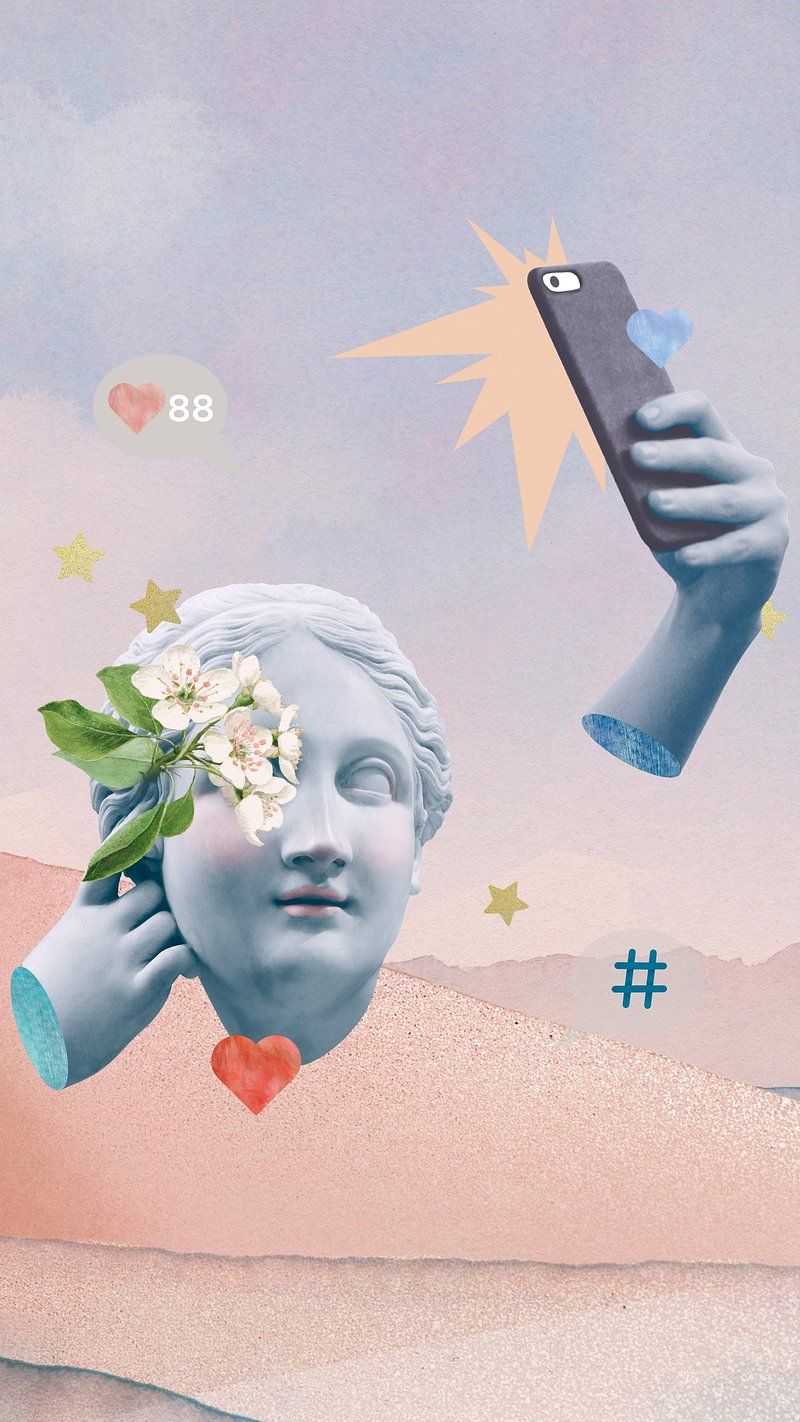 Greek Goddess selfie desktop wallpaper