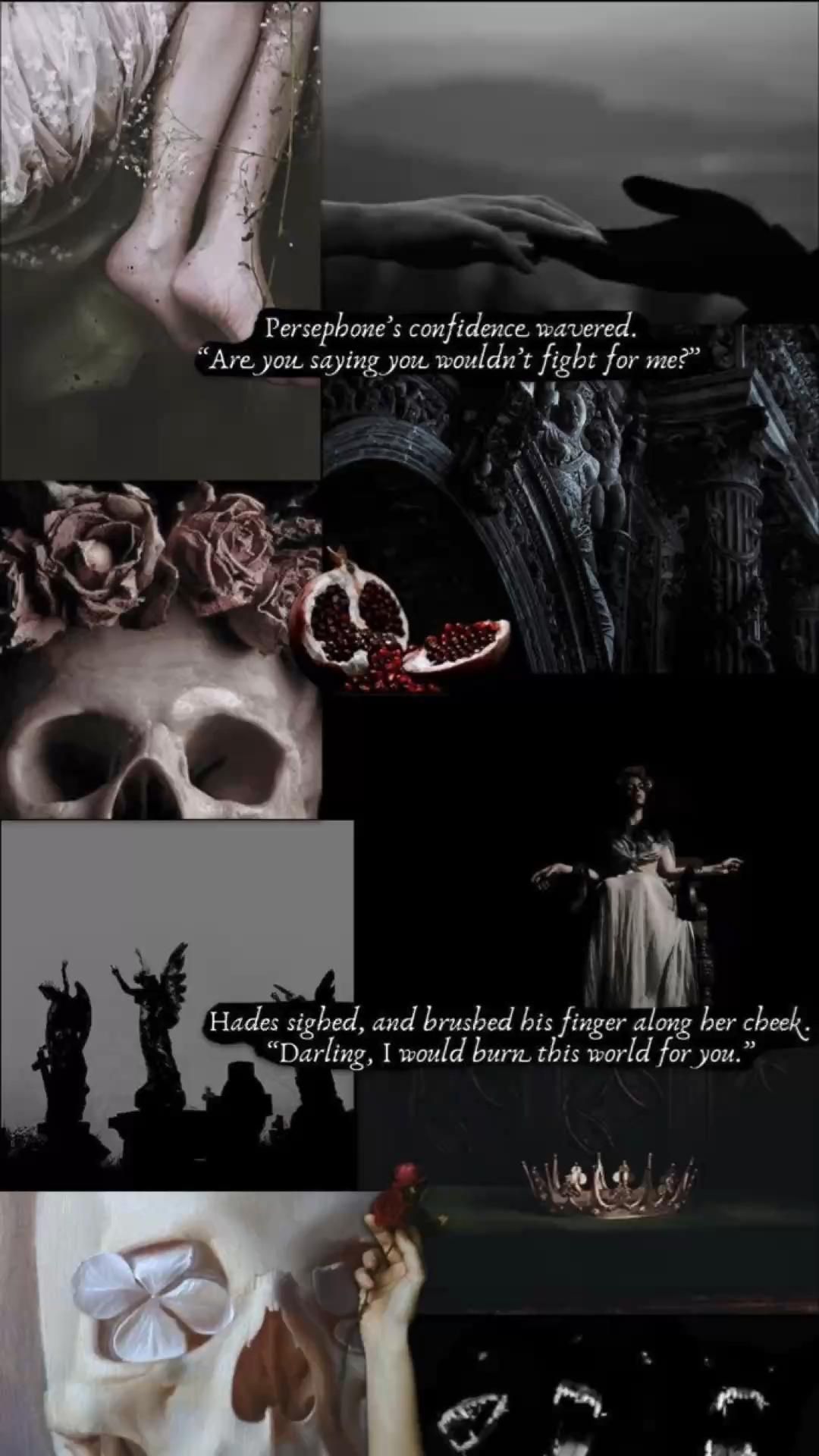 Persephone and Hades aesthetic. Greek mythology gods, Greece mythology, Hades and persephone