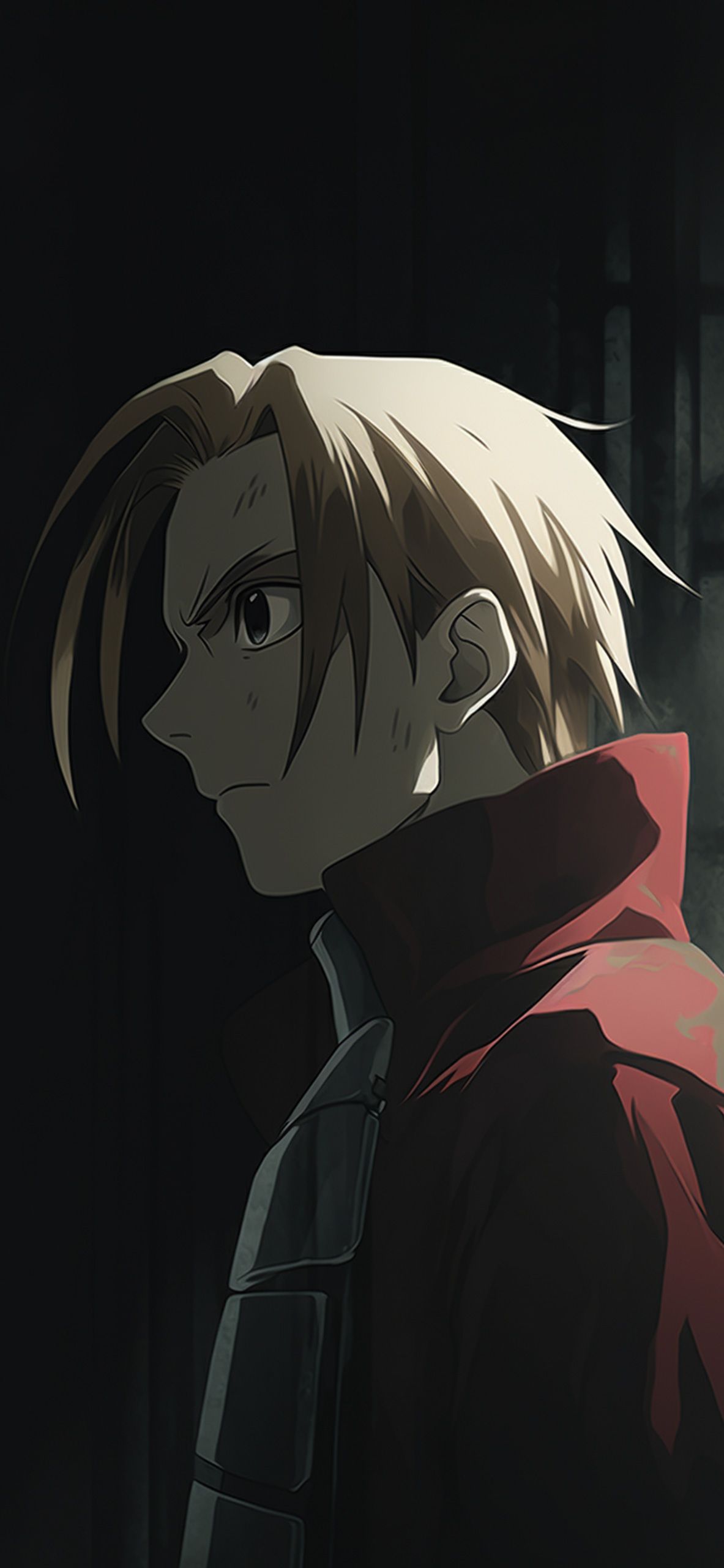 Fullmetal Alchemist Edward Elric Dark Wallpaper for iPhone 4k