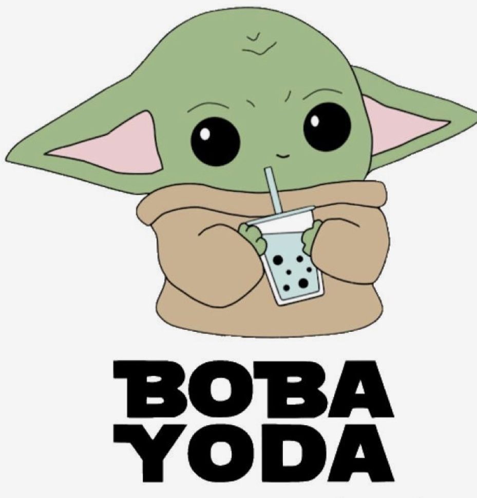 Boba Yoda, a baby Yoda who loves bubble tea - Baby Yoda