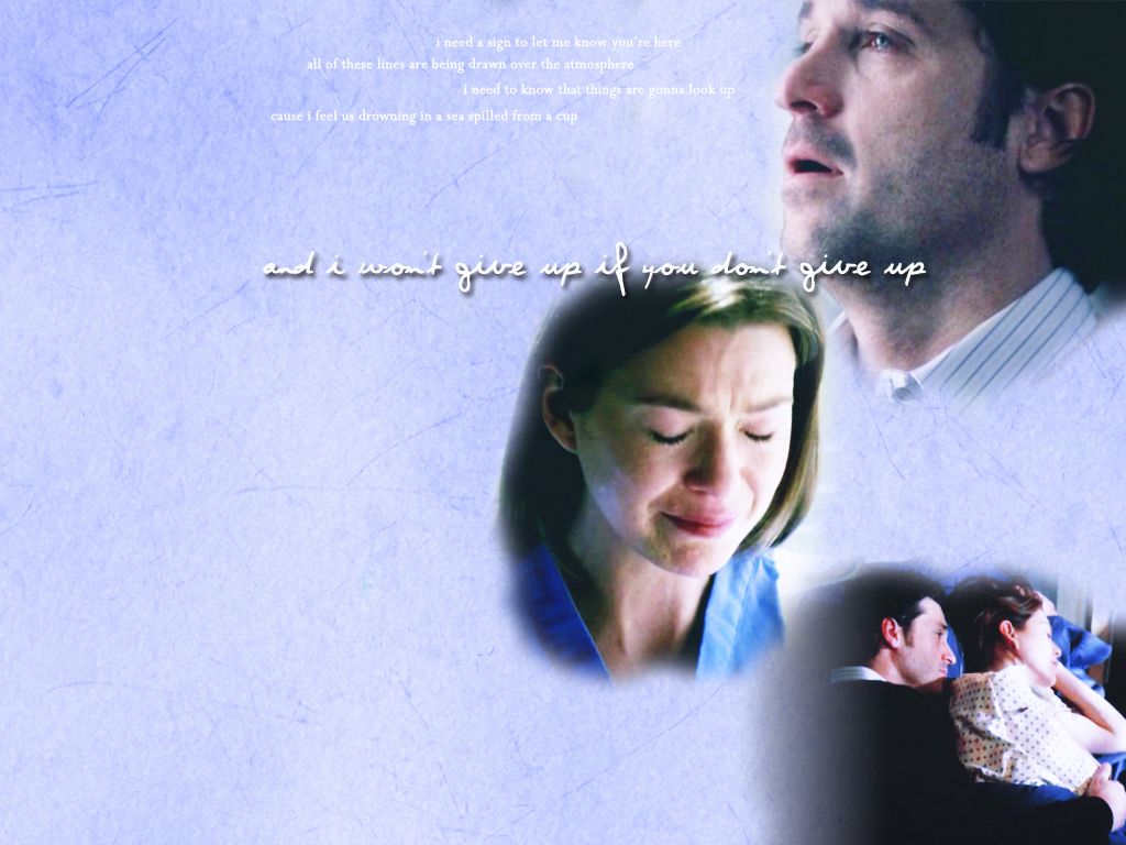 A picture of two people in love - Grey's Anatomy