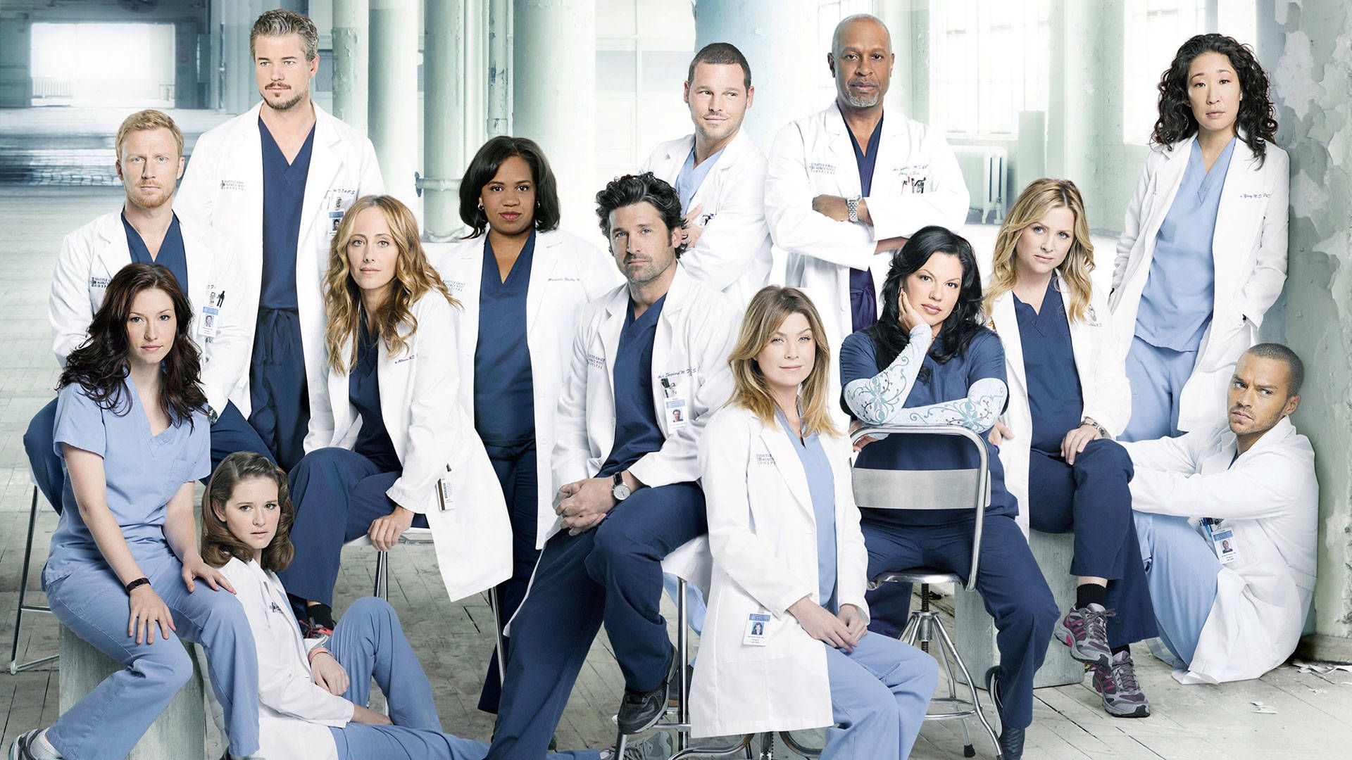 A group of people in white lab coats - Grey's Anatomy