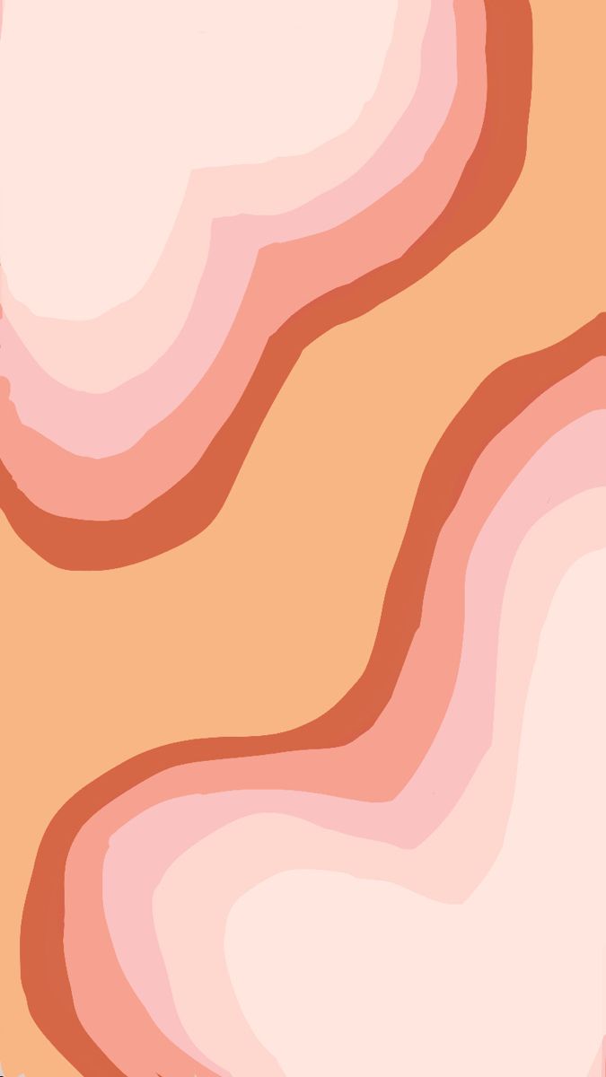 An abstract image of pink and orange wavy lines - Warm
