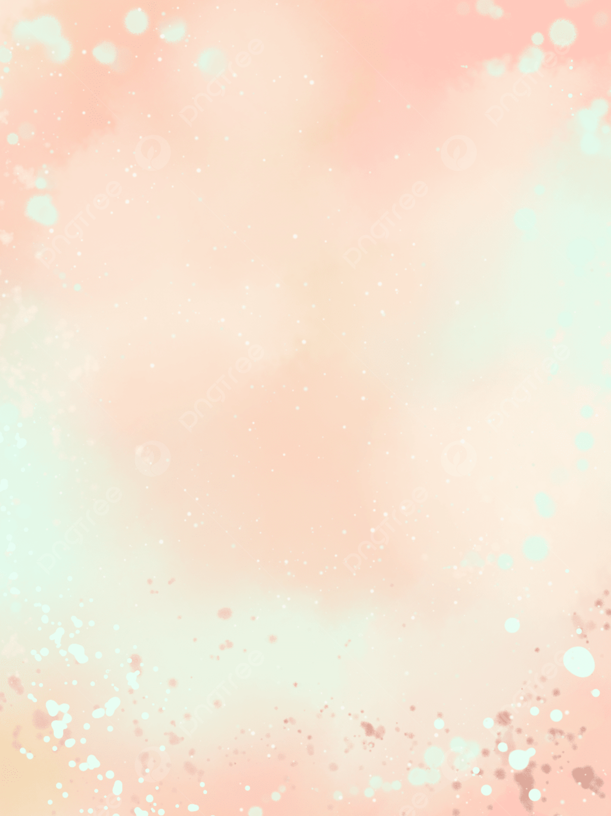 A pink and blue gradient background with white dots - Warm