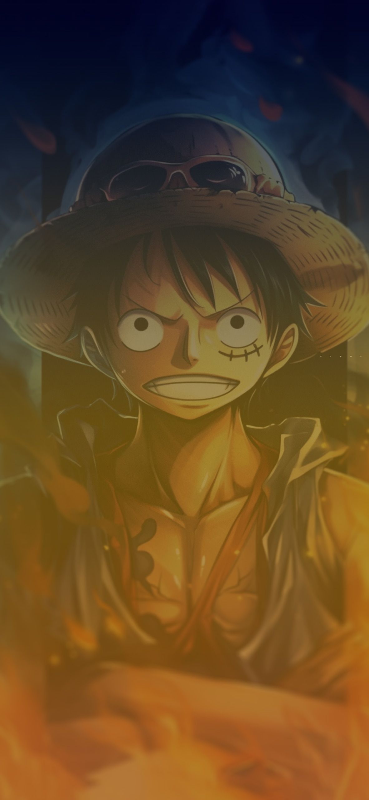 Monkey D. Luffy, the main protagonist of the One Piece series, is a young man with straw hat and straw clothes. - One Piece