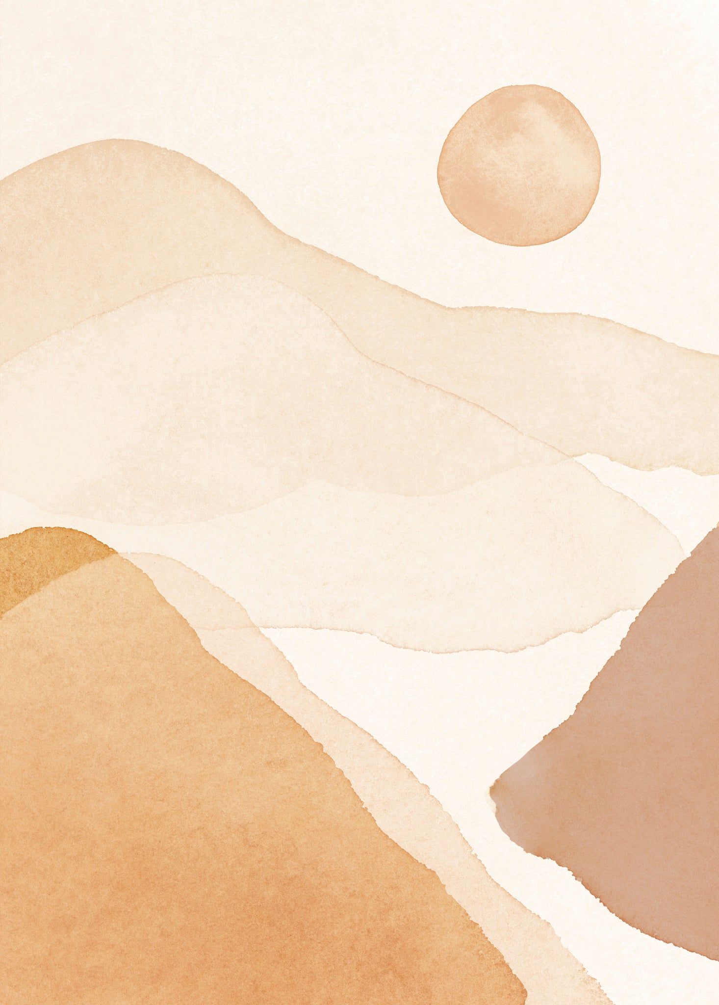 Download this free watercolor desert landscape for your next project. - Terracotta