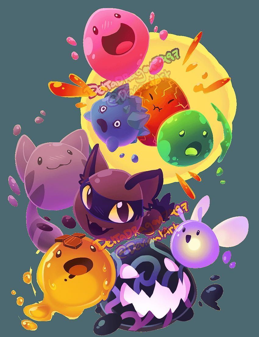 Some fanart of my fave Pokémon! I love how shiny and colorful they look in this style. - Slime
