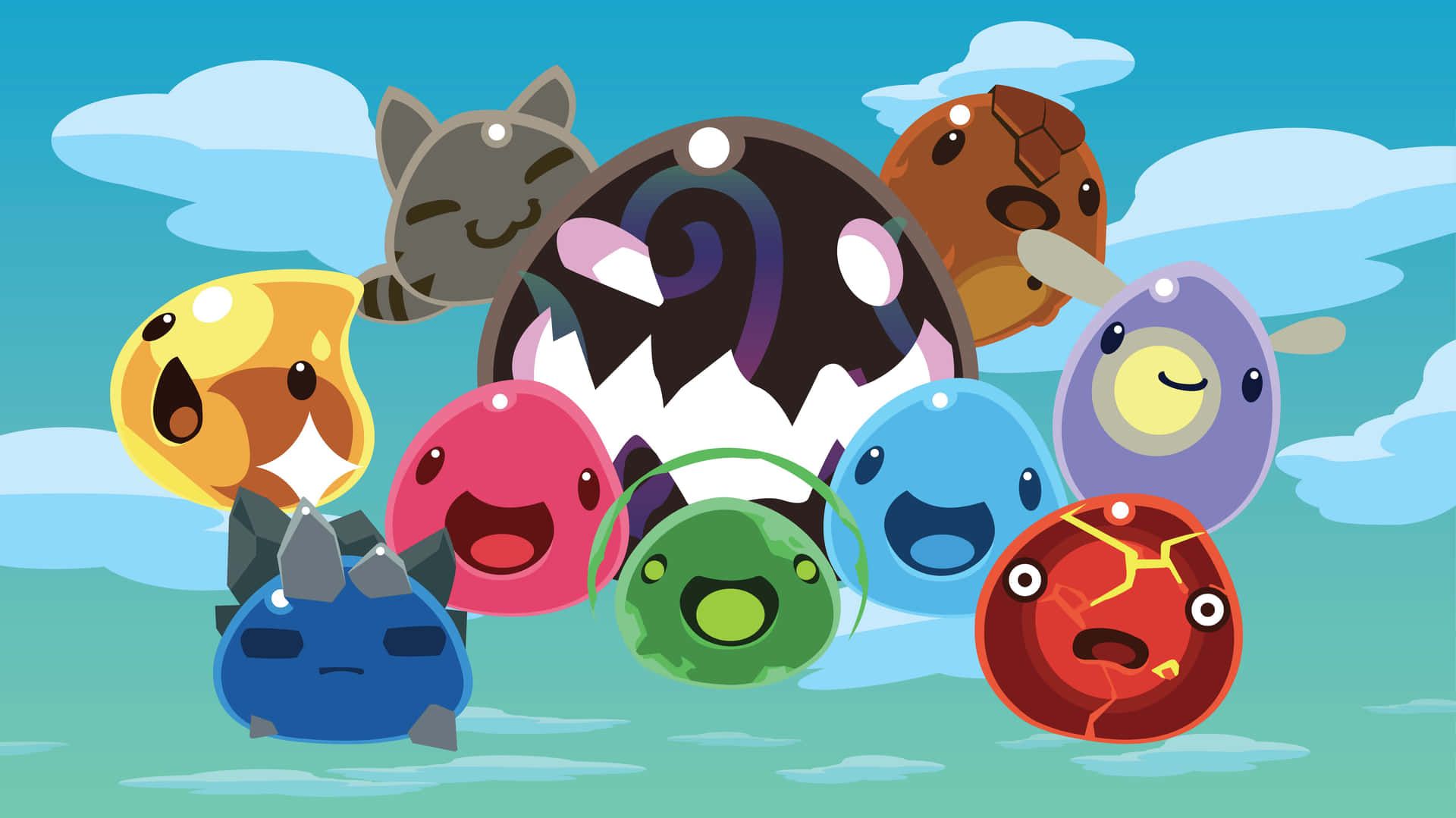 Download Enjoy the fun and adventure of Slime Rancher! Wallpaper