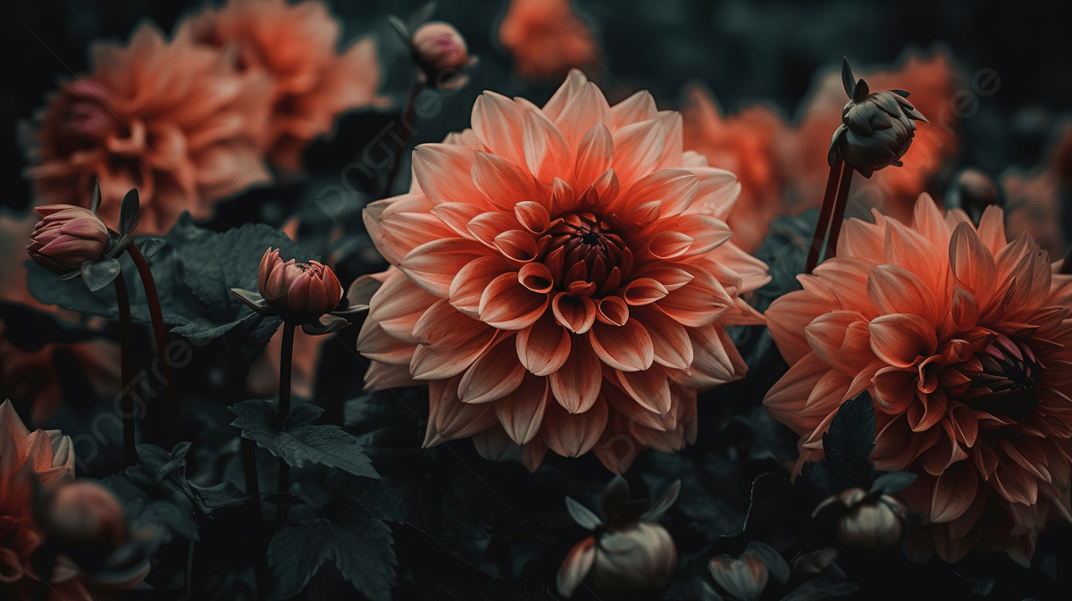 Dark Beautiful Flowers HD Wallpaper Background, Aesthetic Flower Picture Background Image And Wallpaper for Free Download
