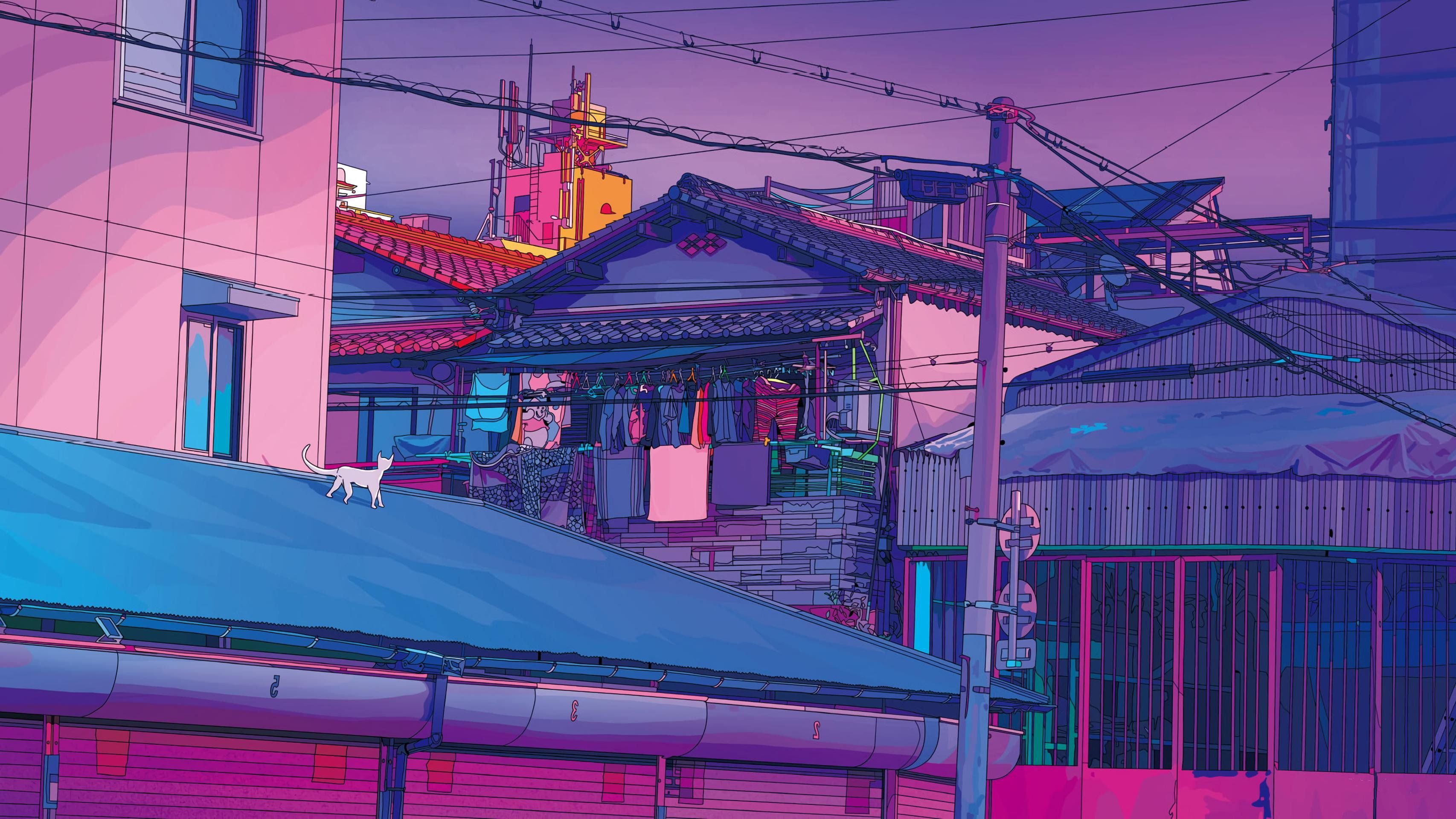 Chill Lofi Background Wallpaper Full HD Free Download