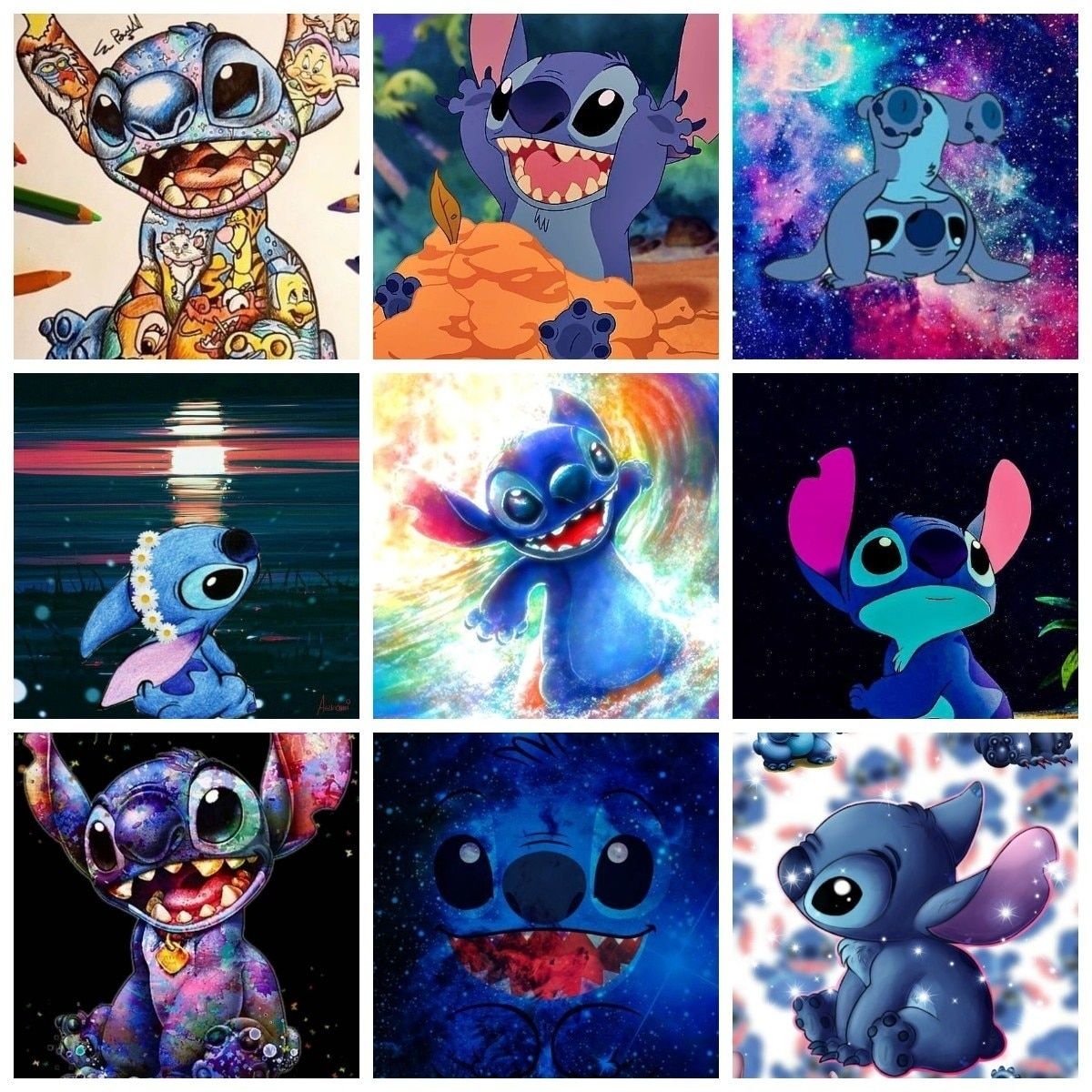 Stitch and friends coloring pages - Stitch