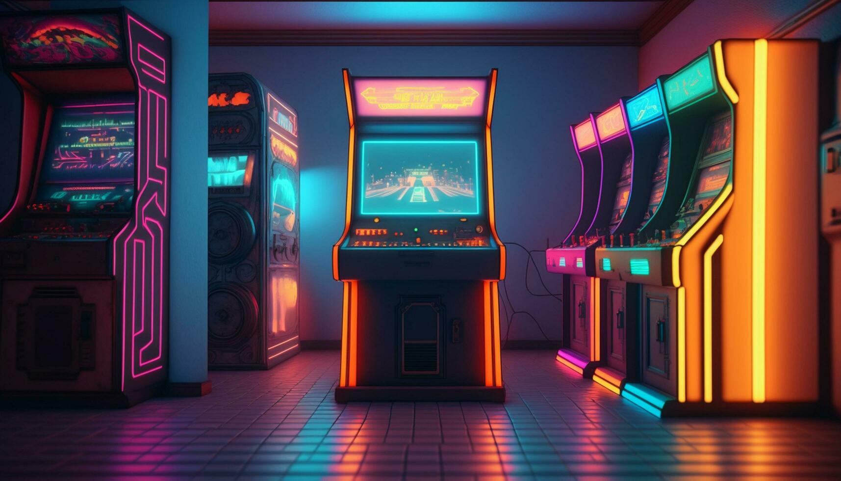 80s Arcade , Image and Background for Free Download