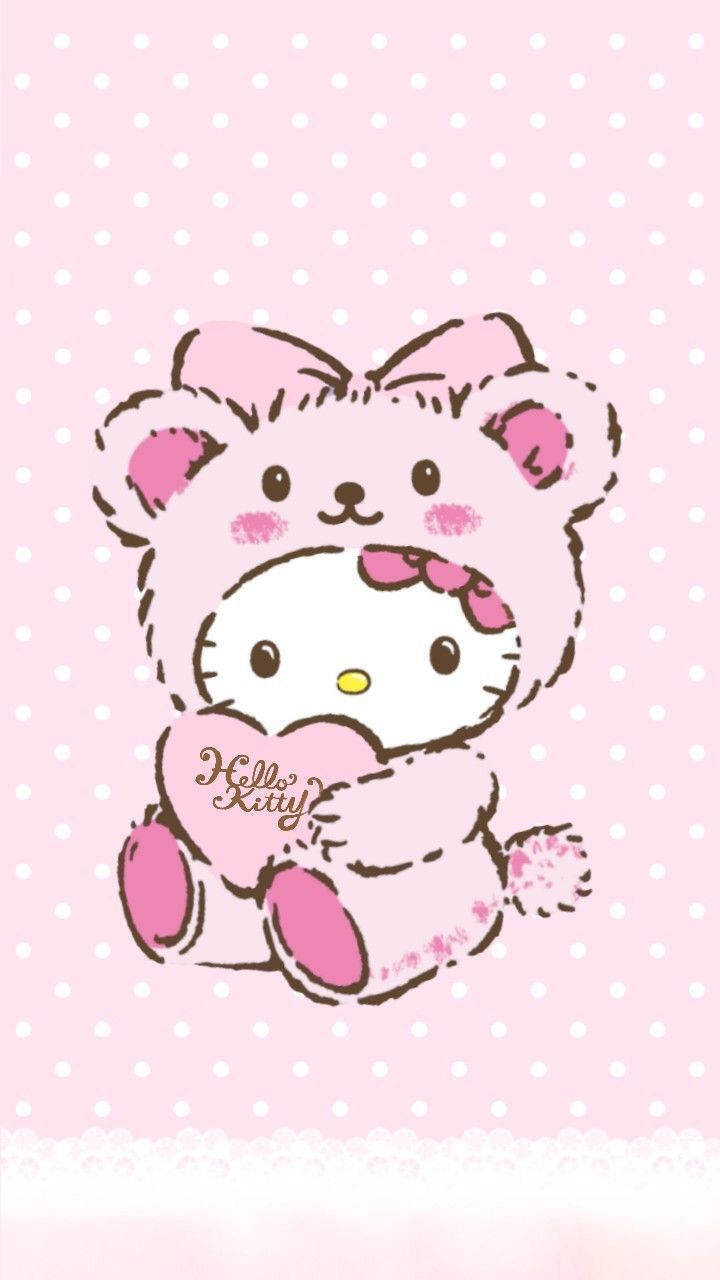 Hello Kitty iPhone Wallpaper with image resolution 1080x1920 pixel. You can make this wallpaper for your iPhone 5, 6, 7, 8, X backgrounds, Mobile Screensaver, or iPad Lock Screen - Hello Kitty