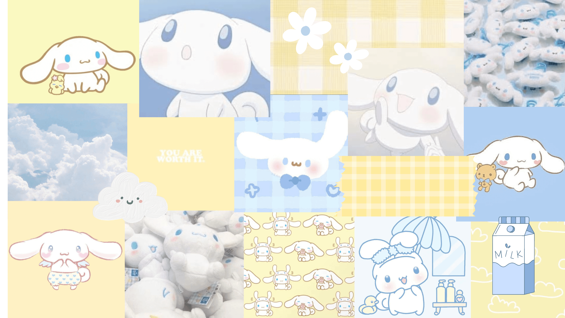 (Cinnamoroll Collage) A wallpaper I made!