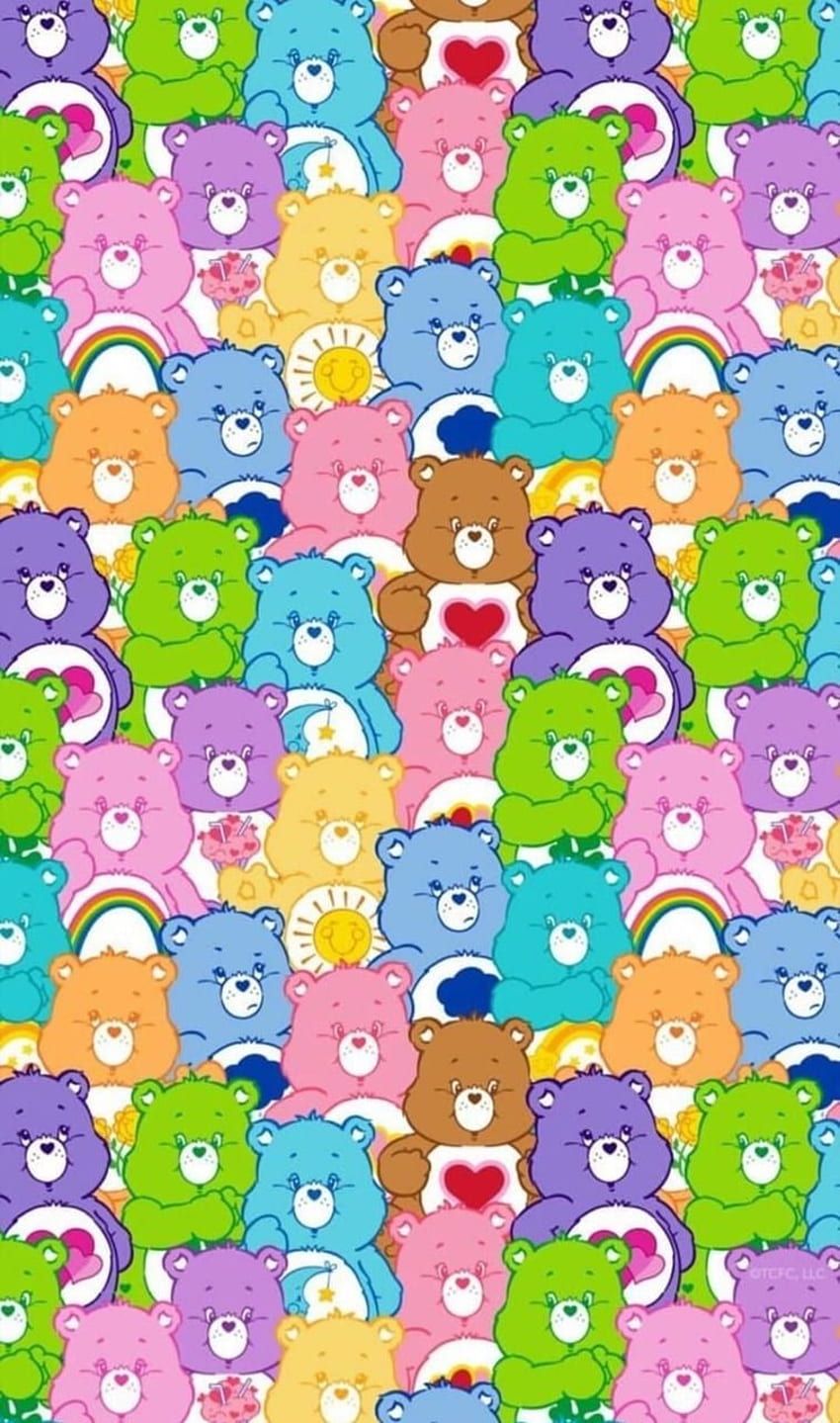 Care Bears iPhone Wallpaper with high-resolution 1080x1920 pixel. You can use this wallpaper for your iPhone 5, 6, 7, 8, X, XS, XR backgrounds, Mobile Screensaver, or iPad Lock Screen - Care Bears