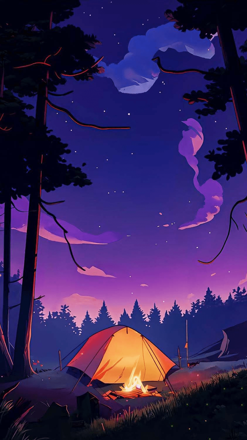 Update camping wallpaper iphone best