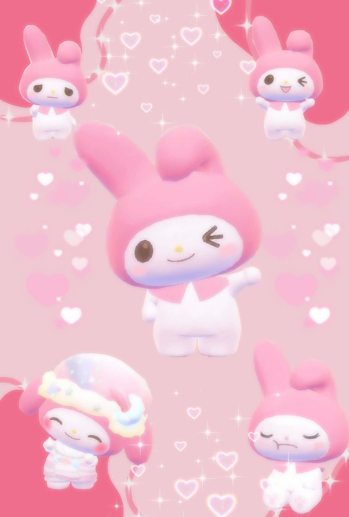 Download Enjoy the cute and cheeky demeanor of My Melody Wallpaper