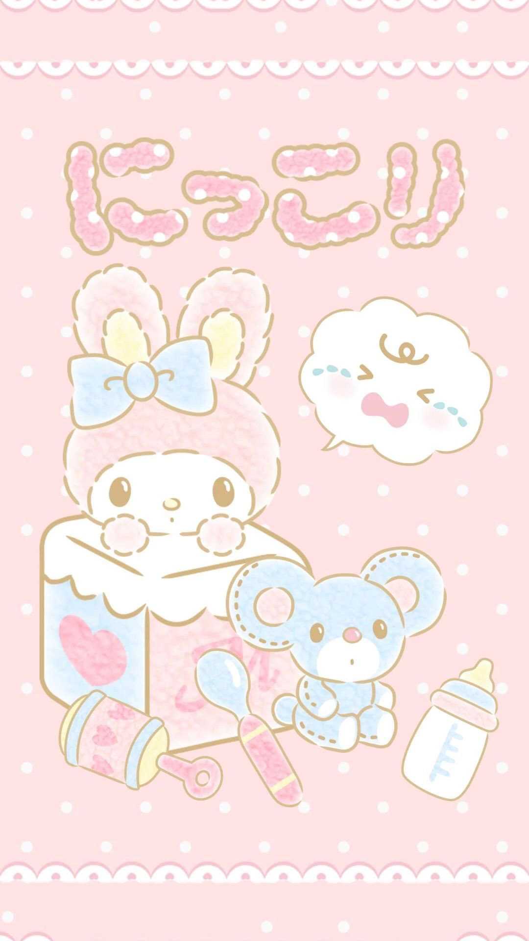 Kawaii iPhone Wallpaper with high-resolution 1080x1920 pixel. You can use this wallpaper for your iPhone 5, 6, 7, 8, X, XS, XR backgrounds, Mobile Screensaver, or iPad Lock Screen - My Melody