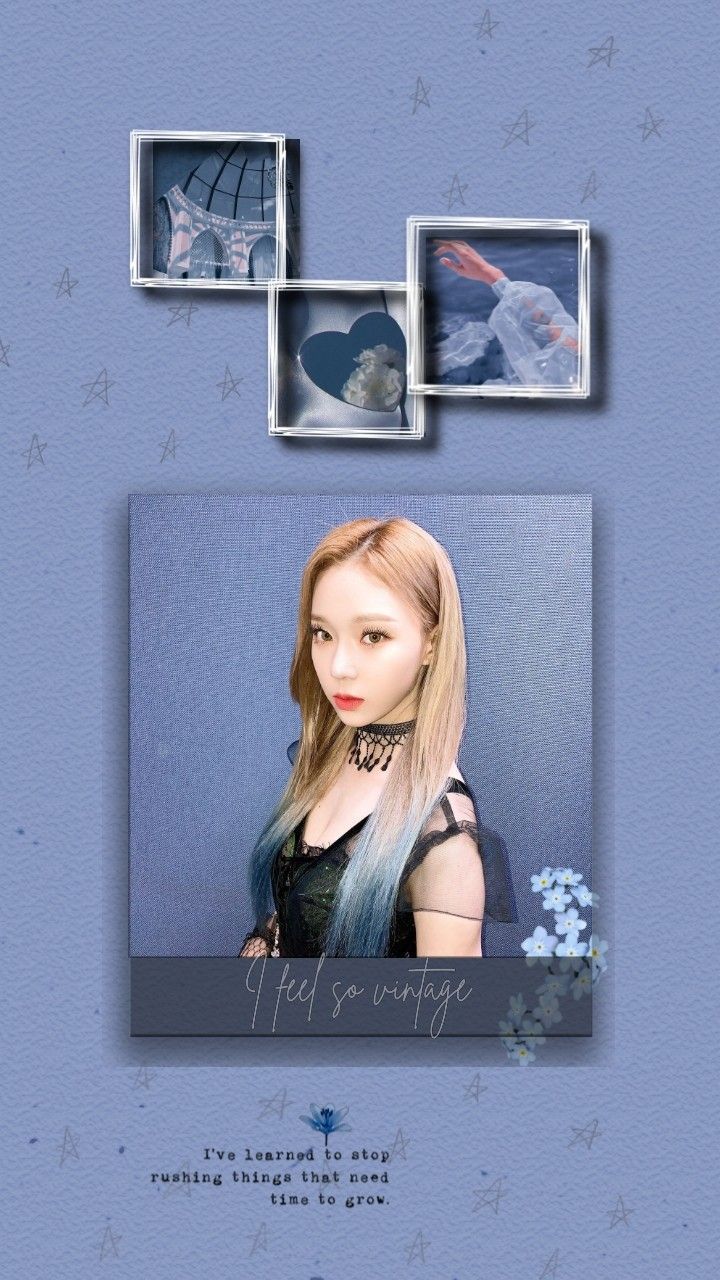 Aesthetic phone background with pictures of Lisa from Blackpink - Aespa