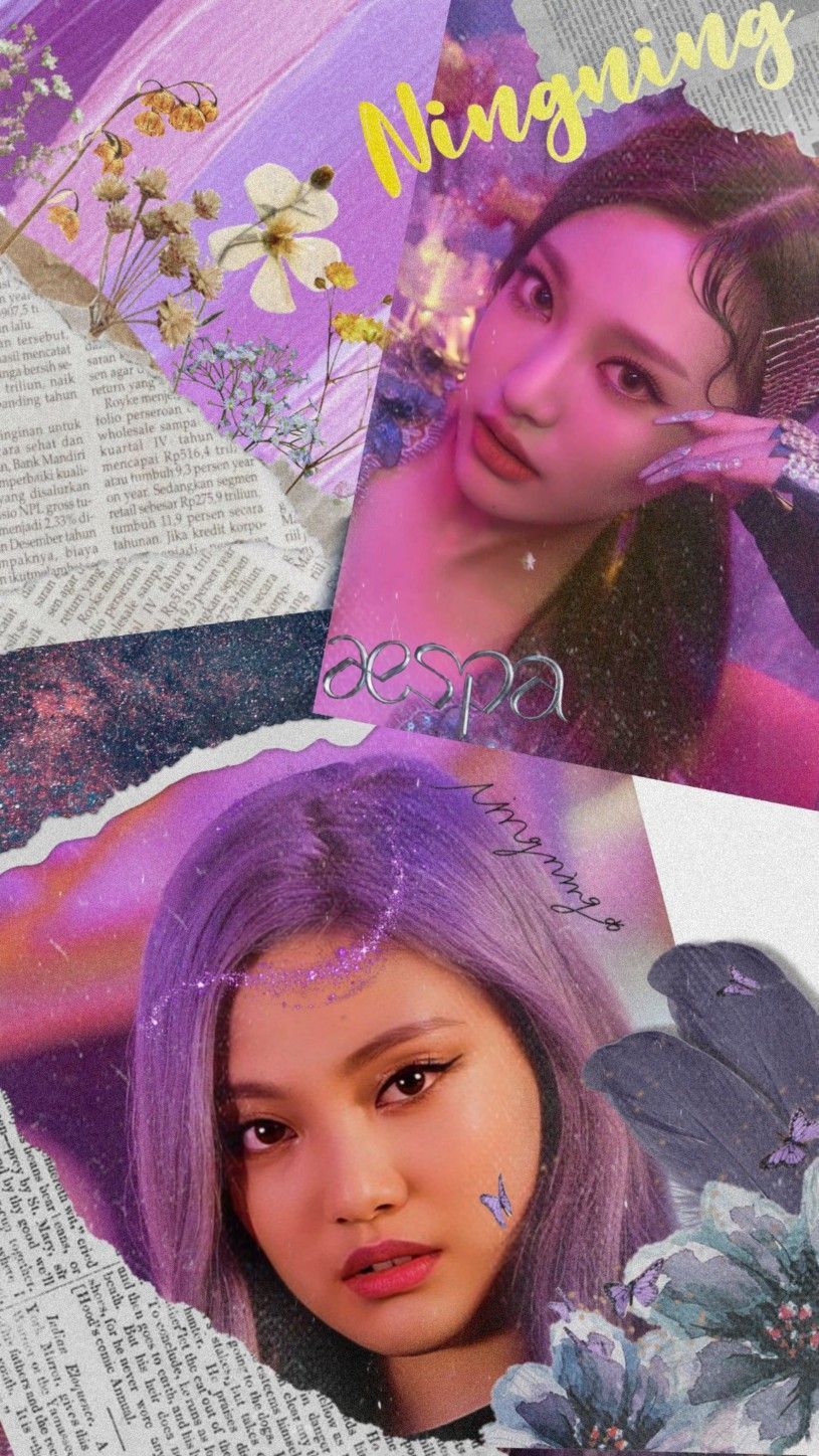Purple aesthetic, kpop, nayeon, twice, blackpink, lisa, bts, jungkook, aesthetic, wallpaper, background - Aespa